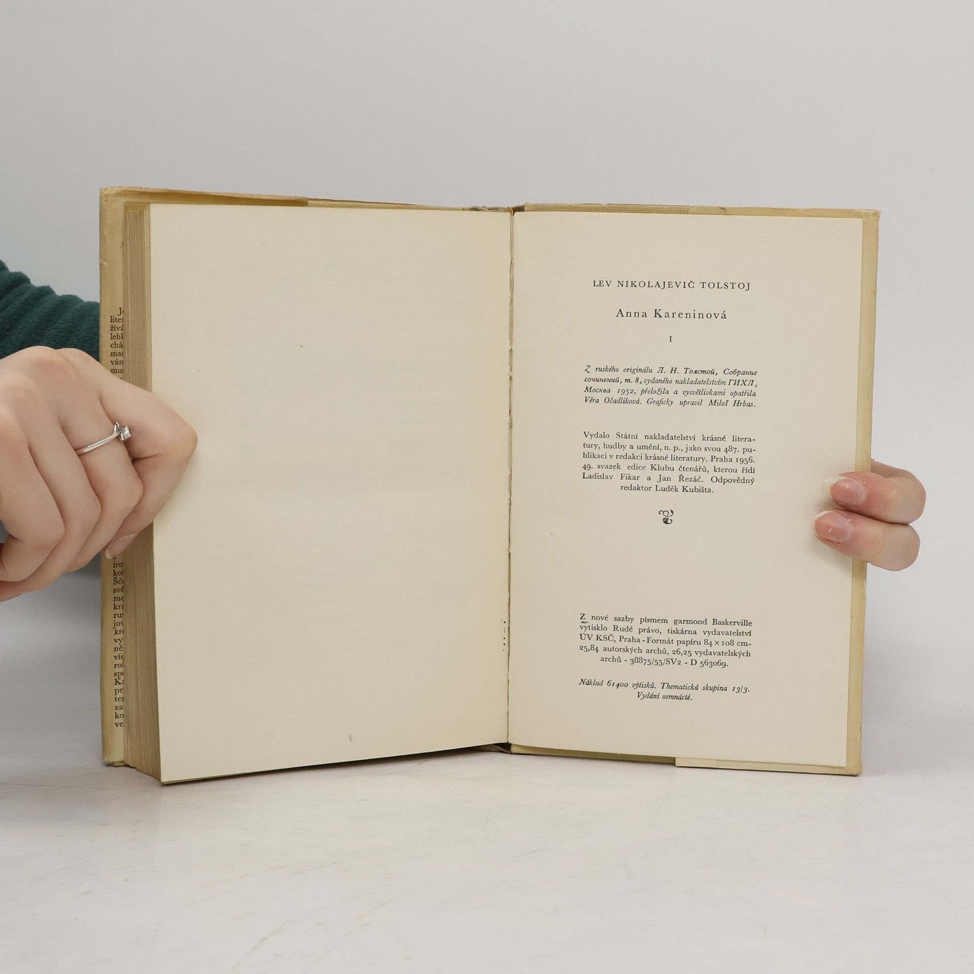 Lew Nikolajewitsch Tolstoi Anna Kareninová I.