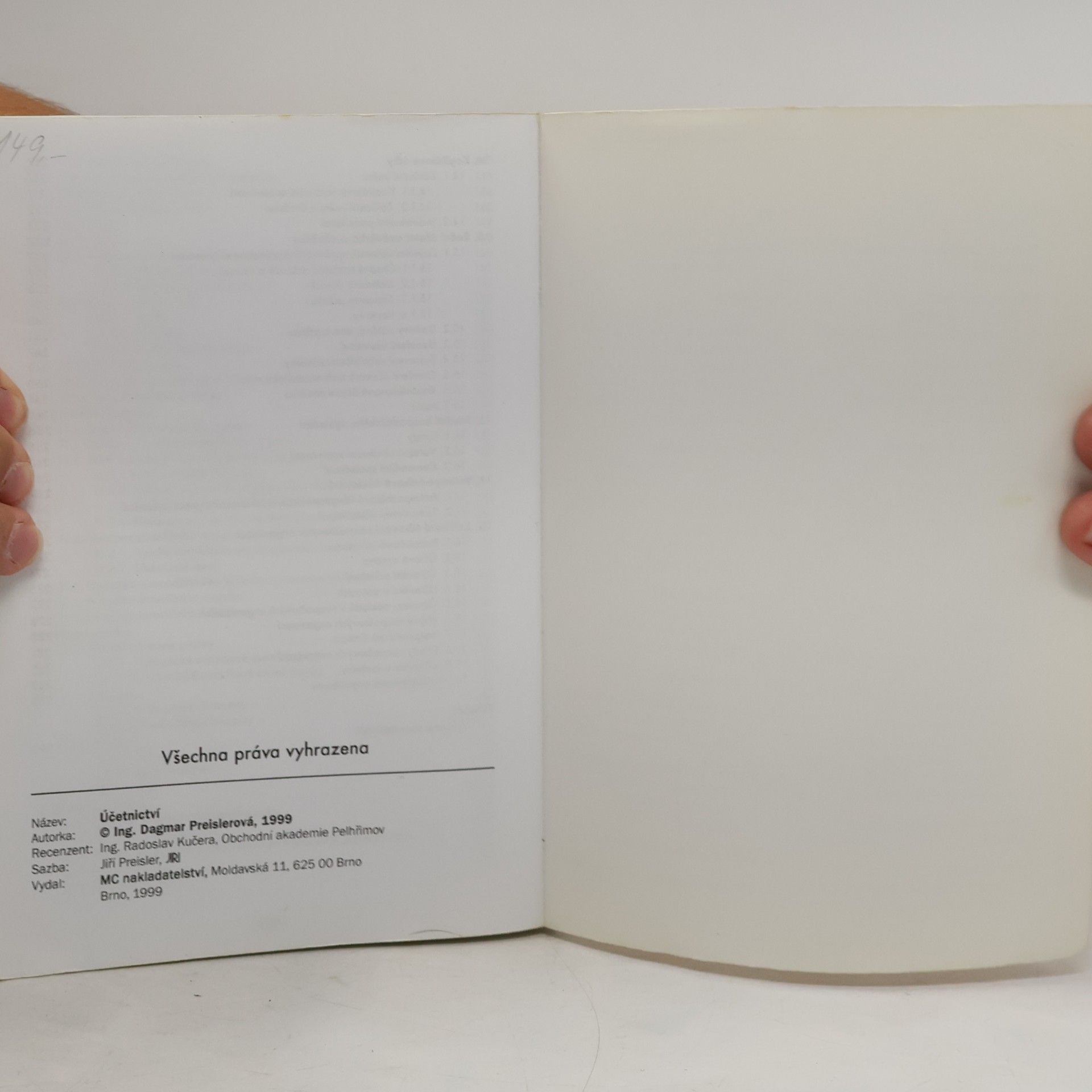 Dagmar Preislerová Účetnictví