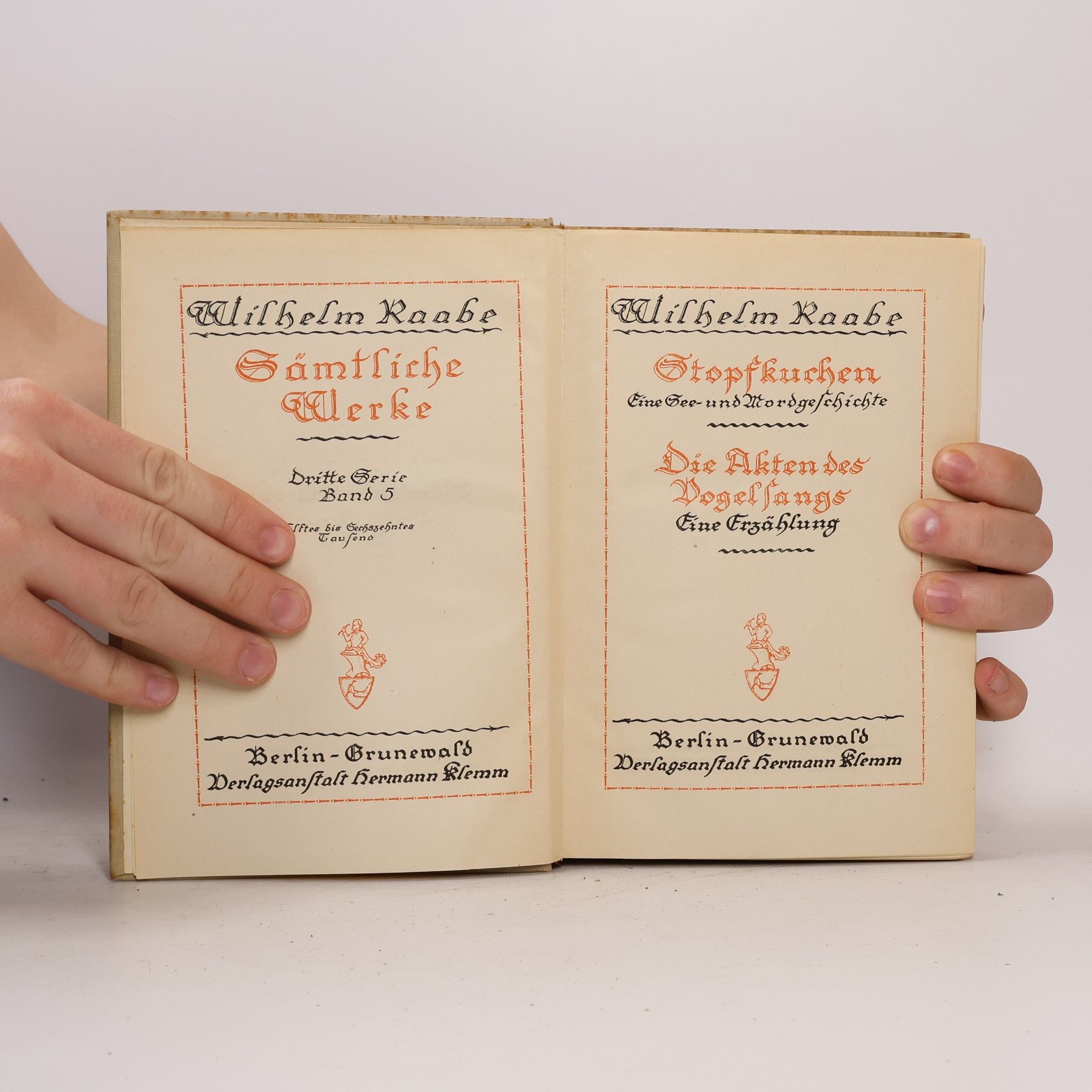 Wilhelm Raabe Sämtliche Werke 5