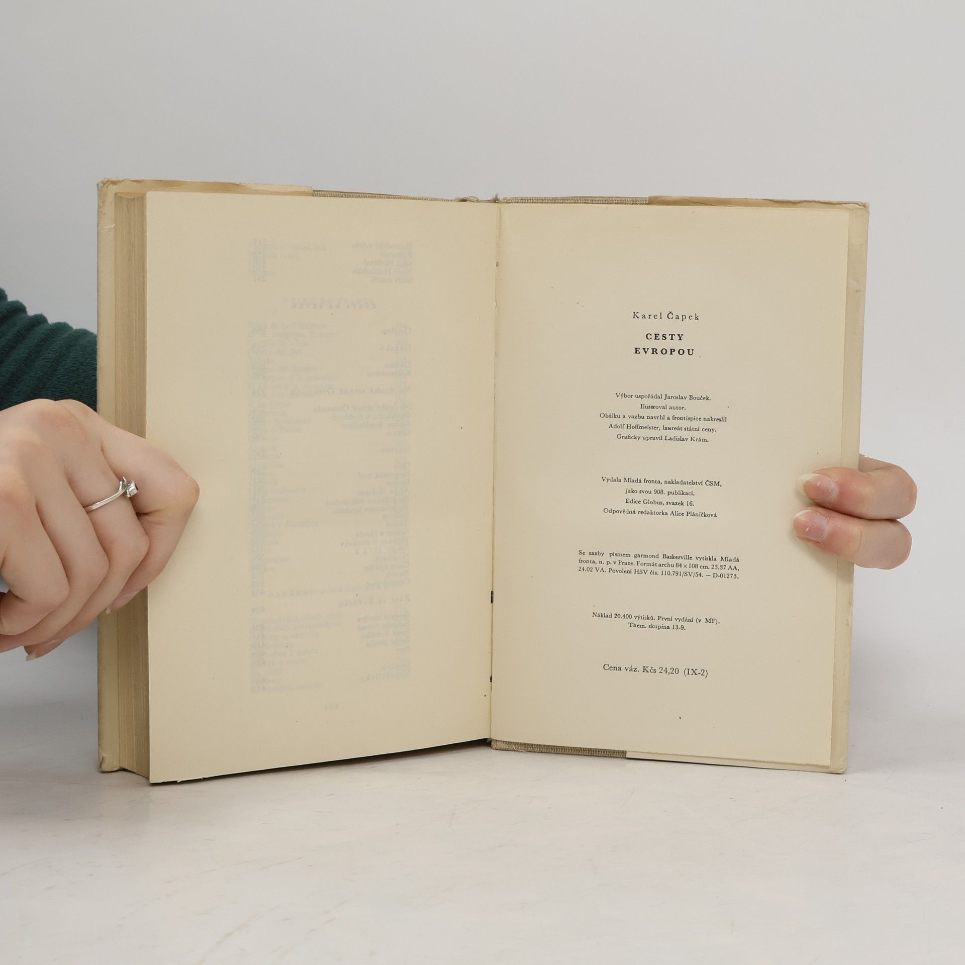 Karel Čapek Cesty Evropou