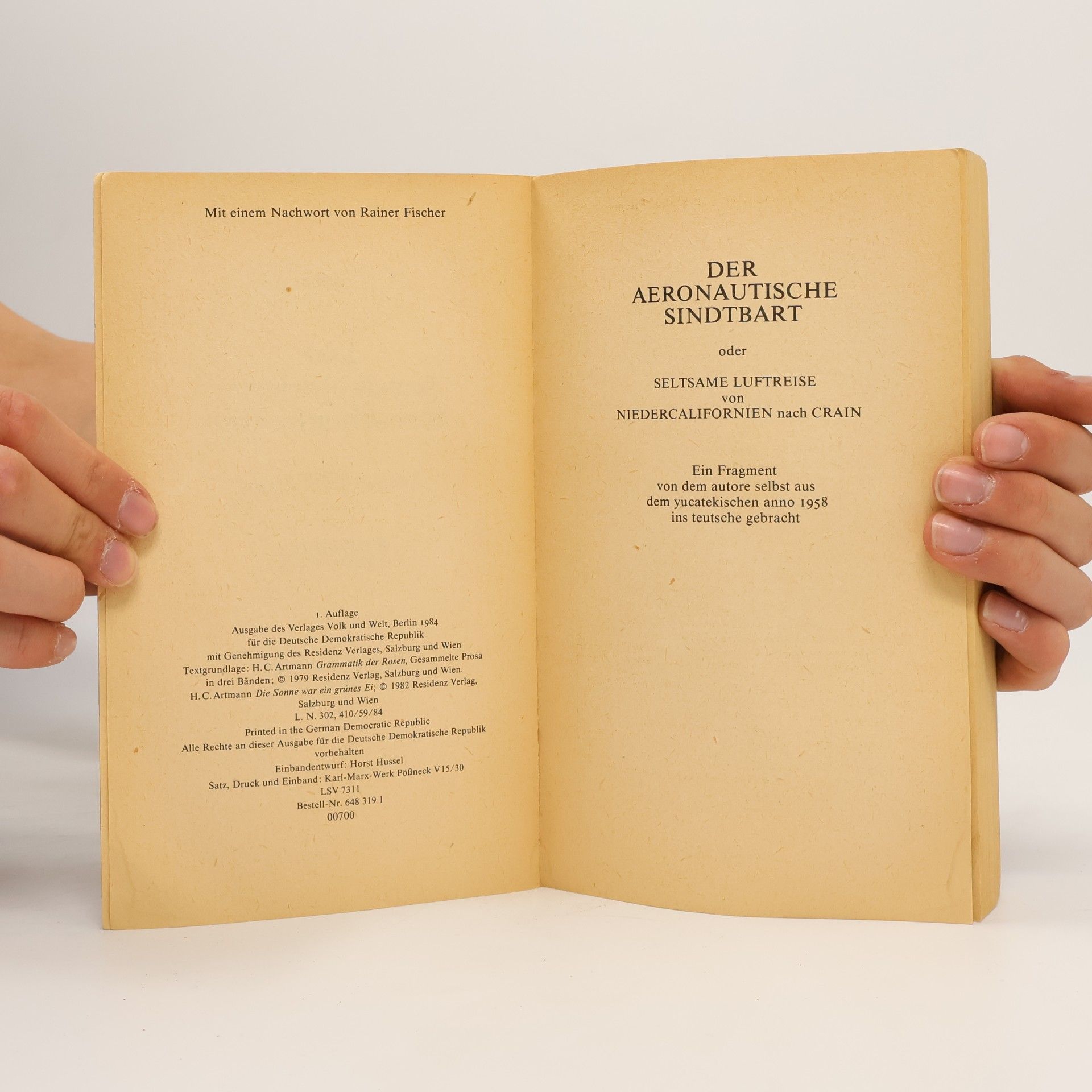 H. C. Artmann Der handkolorierte Menschenfresser