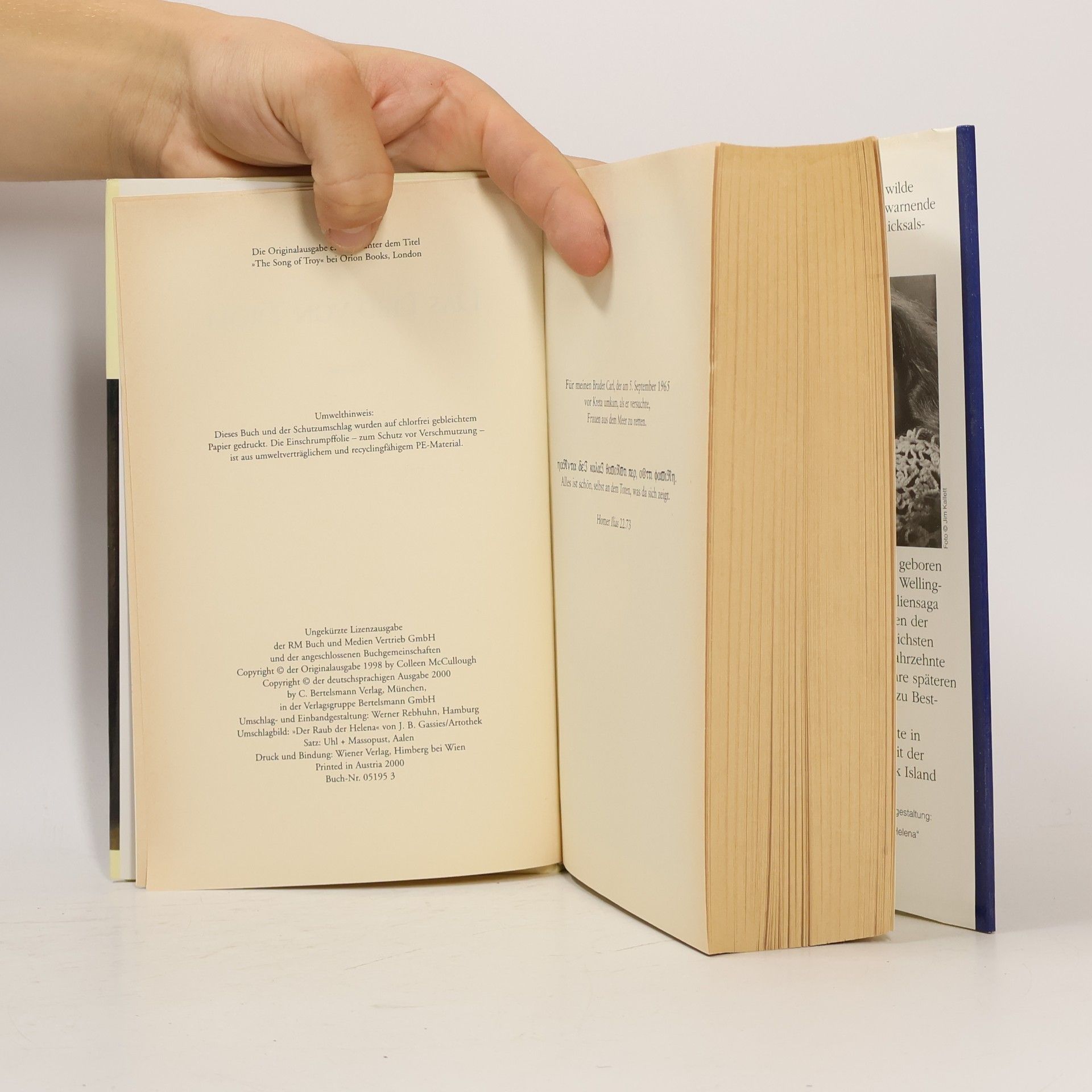 Colleen McCullough Das Lied von Troja