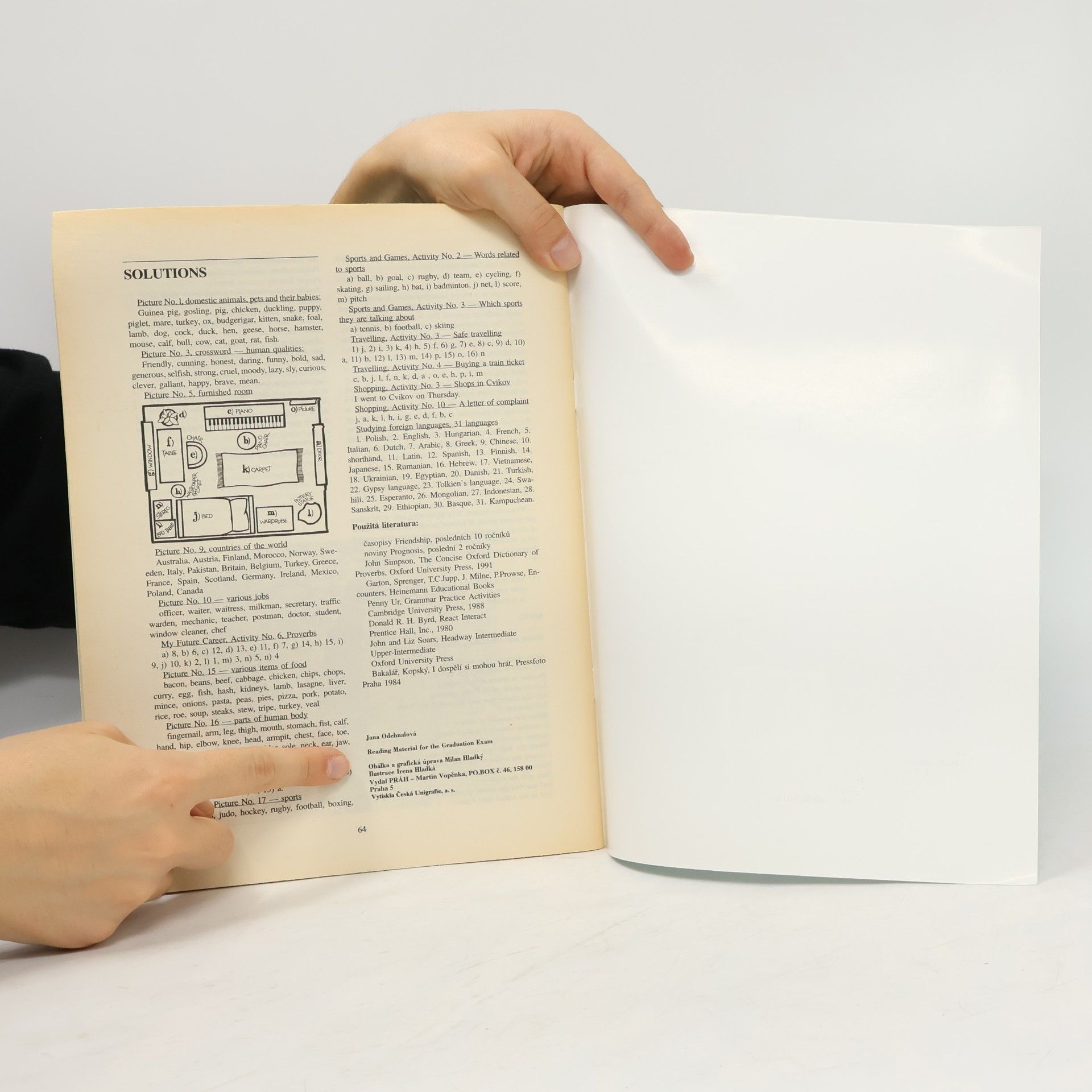 Jana Odehnalová Reading Material for the Graduation Exam