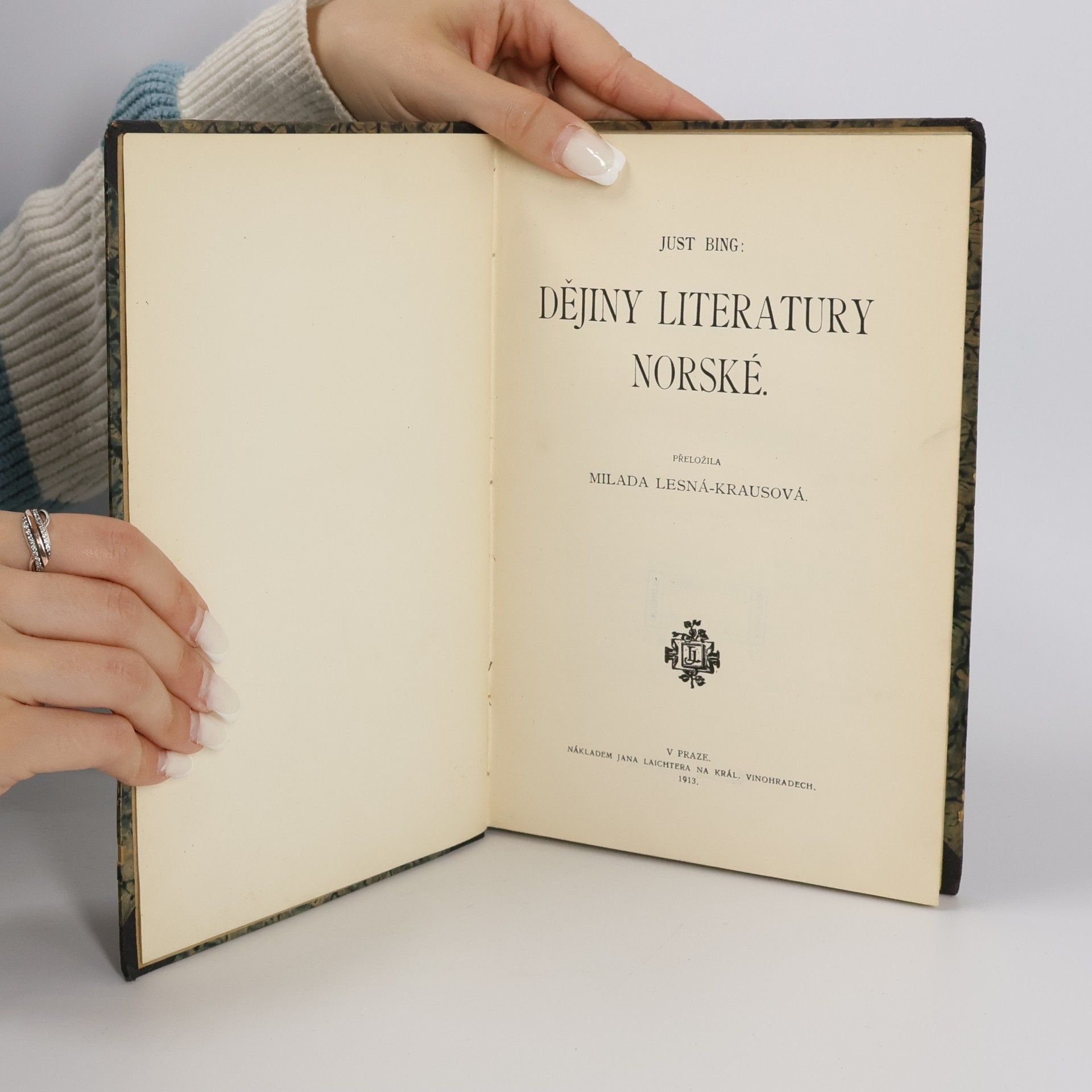 Just Johan Bing Dějiny literatury norské