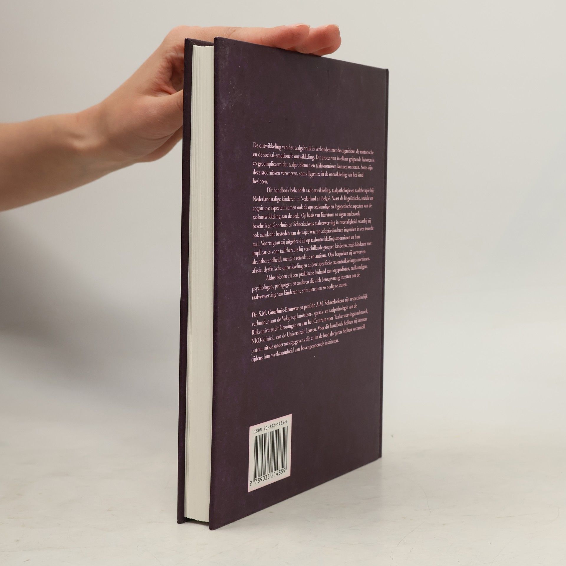 Sieneke Goorhuis-Brouwer Handboek Taalontwikkeling, Taalpathologie en Taaltherapie