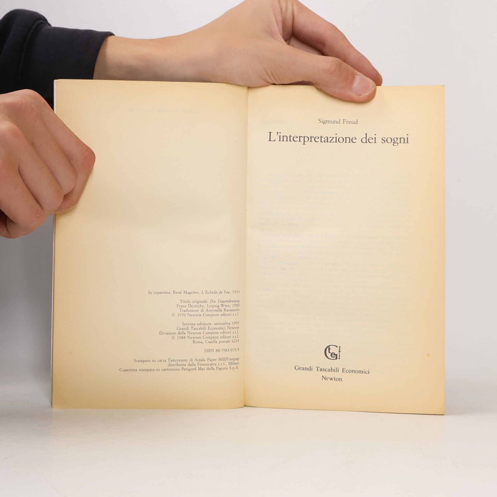 Sigmund Freud Grandi tascabili economici: L'interpretazione dei sogni - Edizione integrale