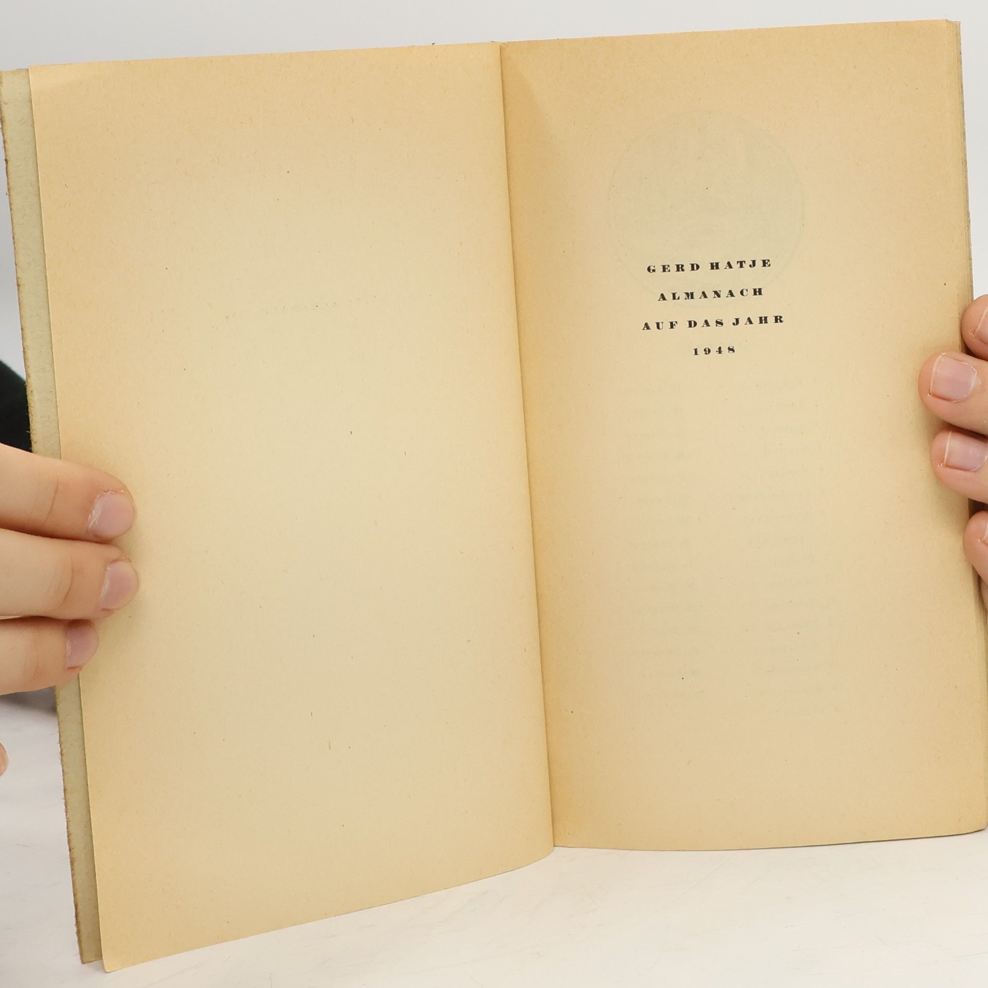 Gilles Gerd Hatje Almanach 1948