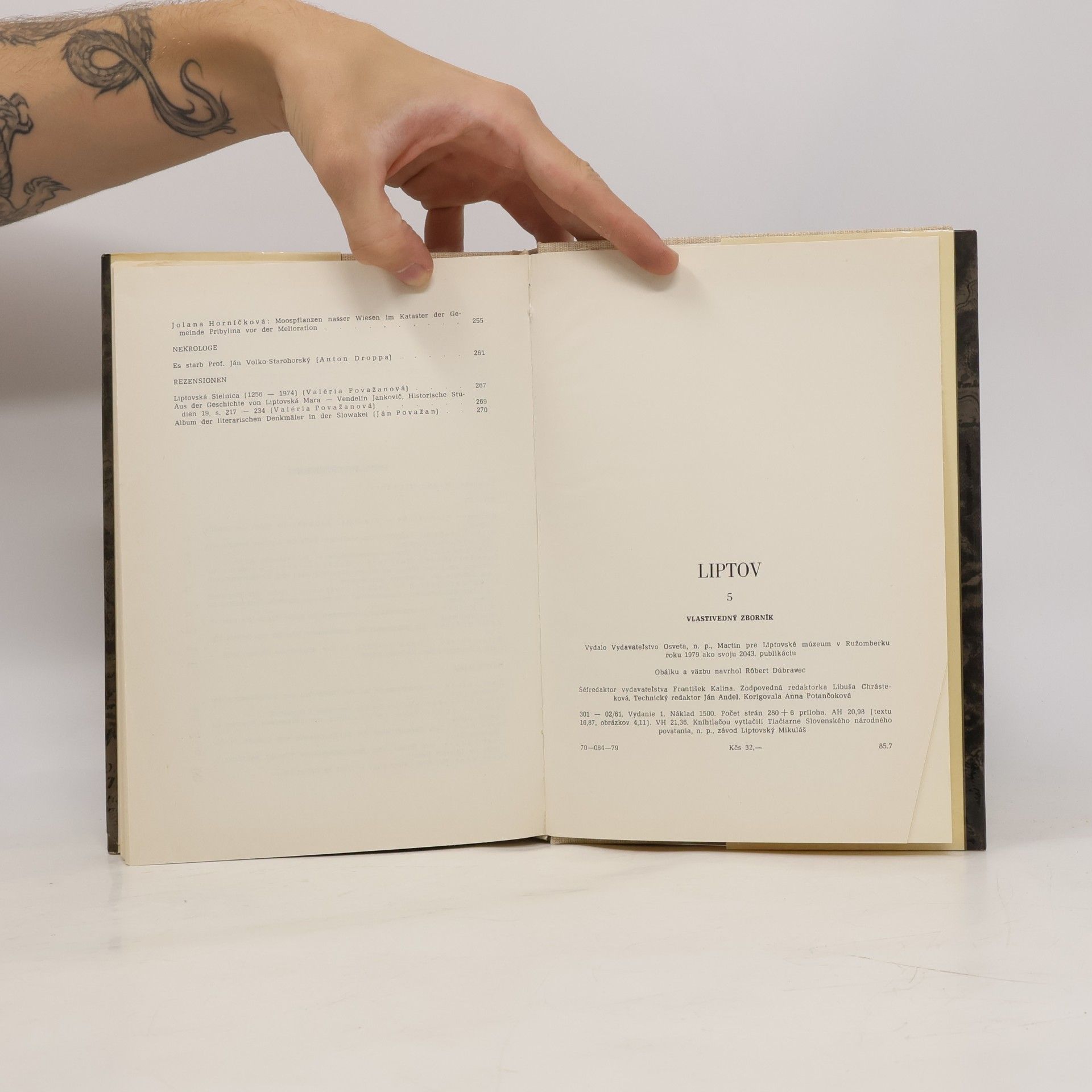 Various authors Liptov 5. Vlastivedný zborník
