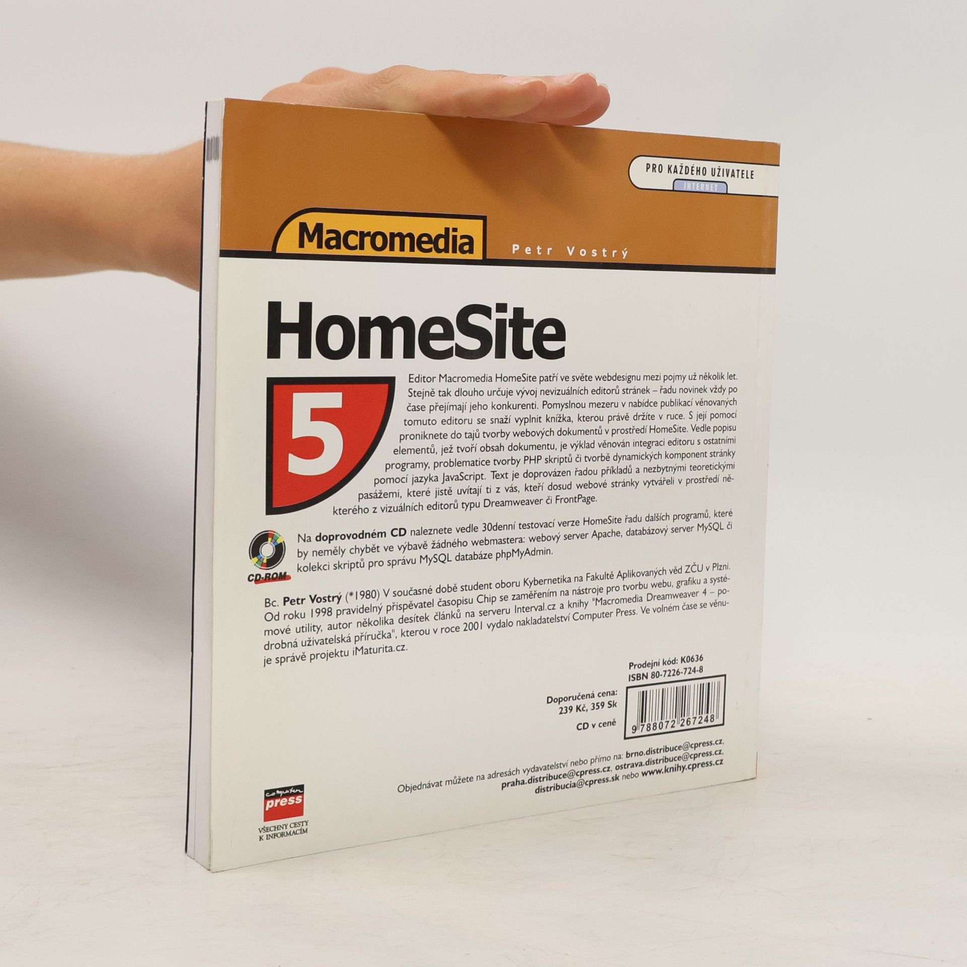Petr Vostrý Macromedia HomeSite 5 - vytváření webových stránek