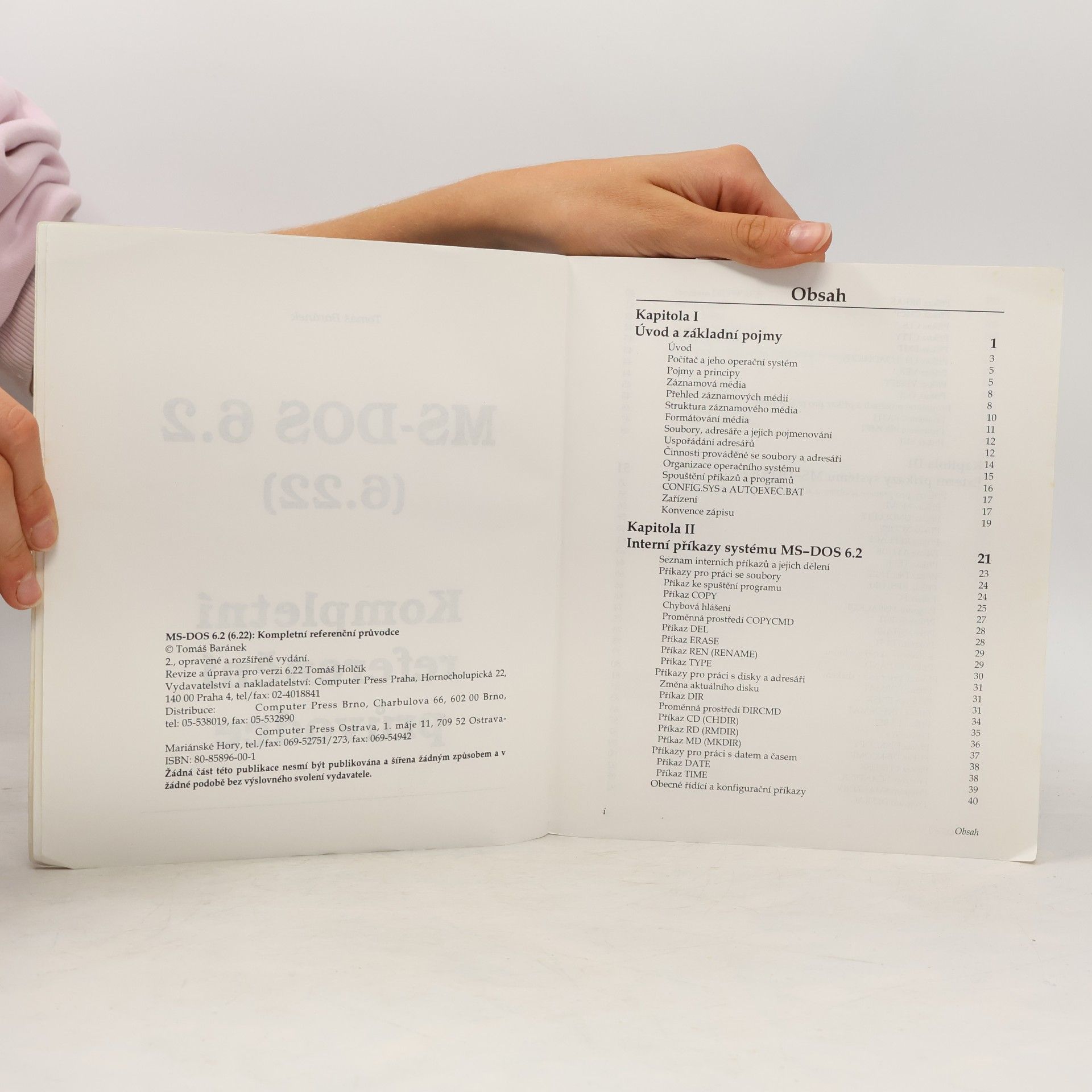 Tomáš Baránek MS-DOS 6.22. Kompletní referenční průvodce