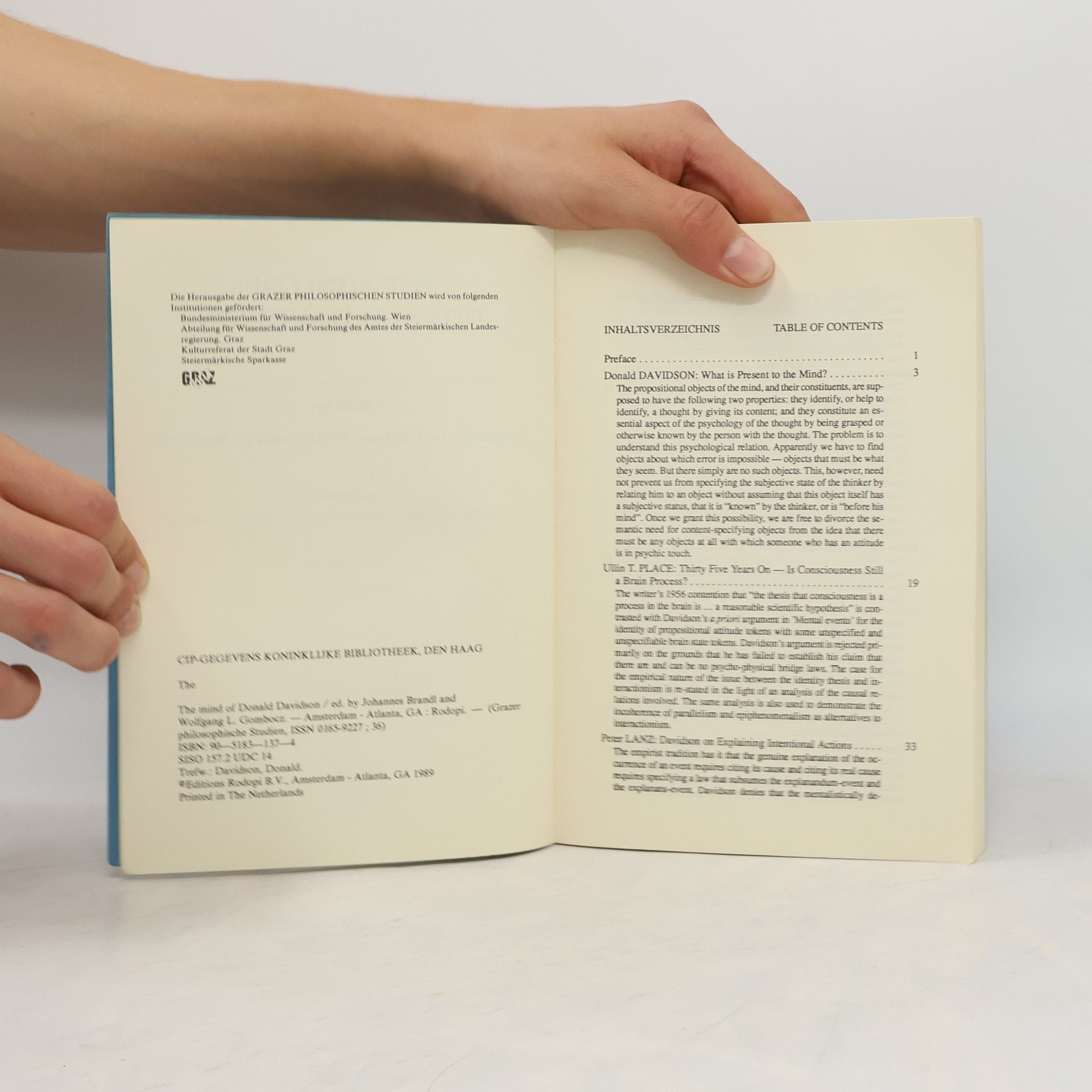 Johannes L. Brandl The Mind of Donald Davidson
