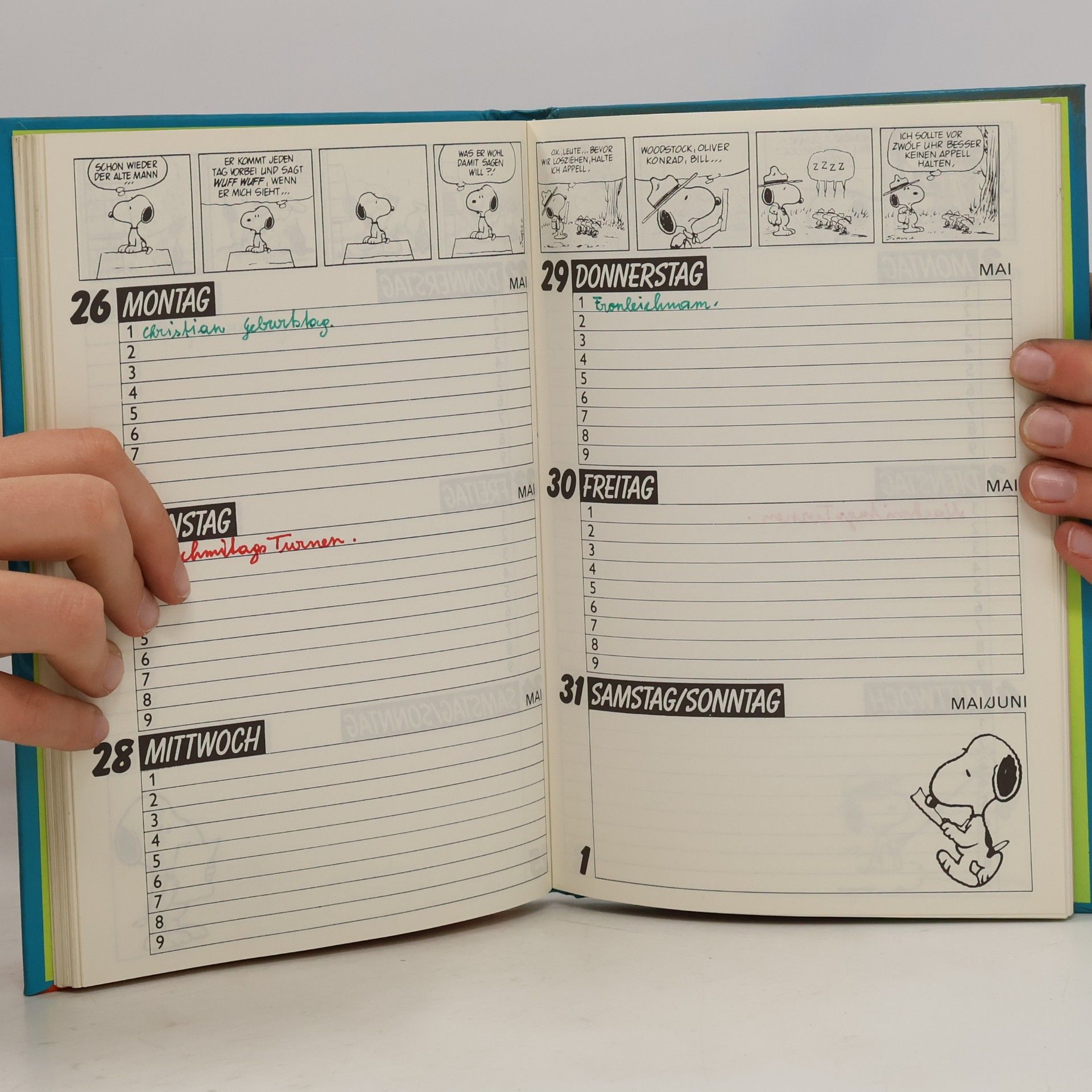 Schulz Snoopy Kalender 85-86