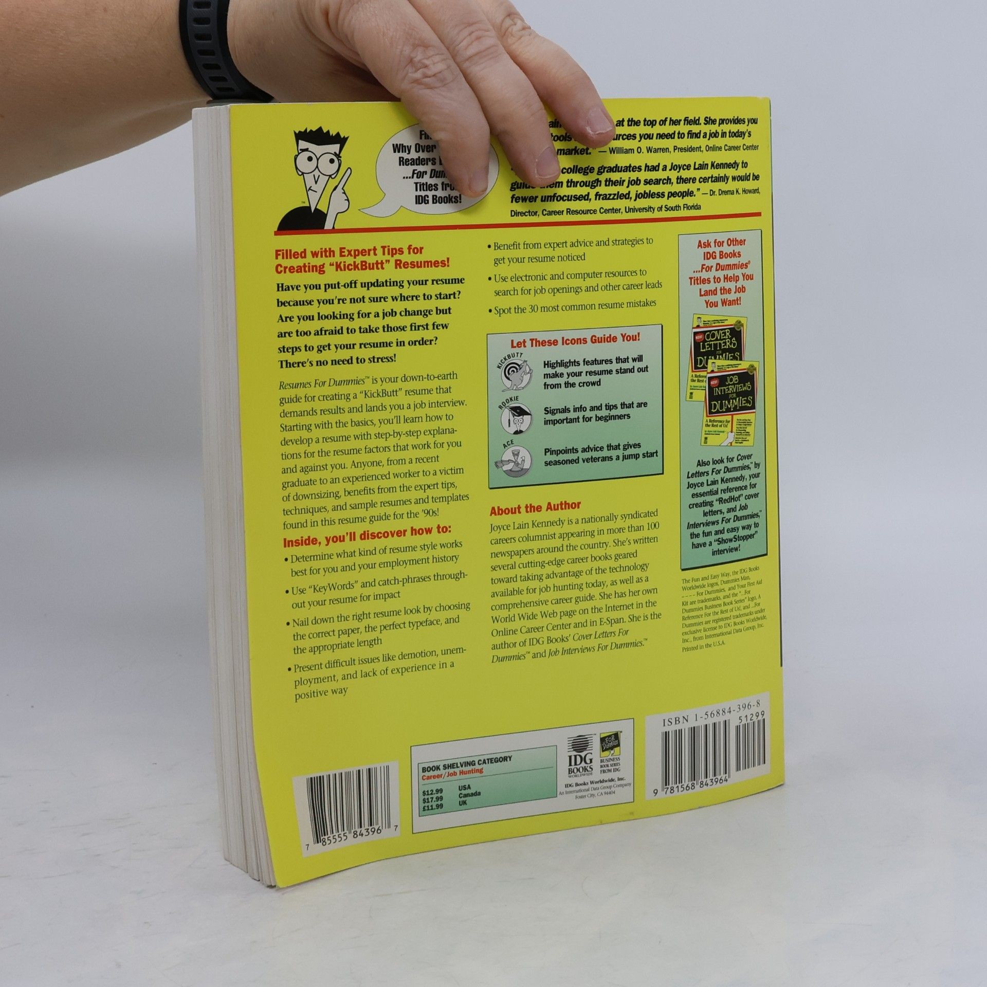 Joyce Lain Kennedy Resumes for Dummies