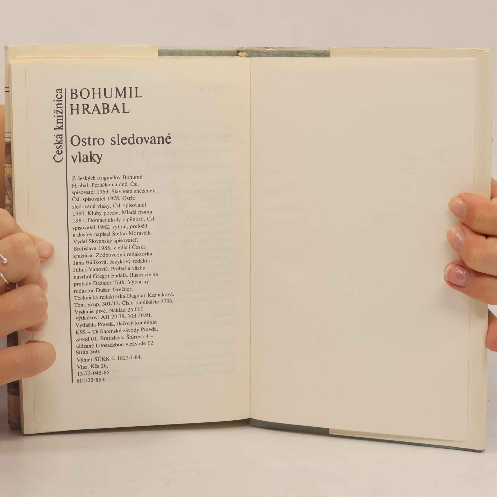 Bohumil Hrabal Ostro sledované vlaky