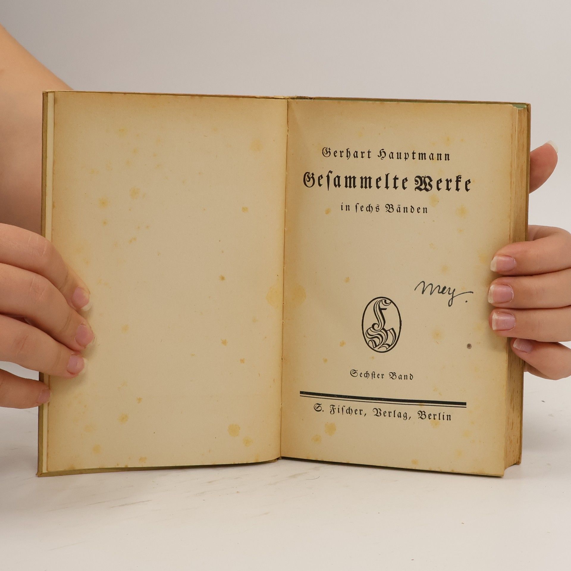 Gerhart Hauptmann Gesammelte Werke