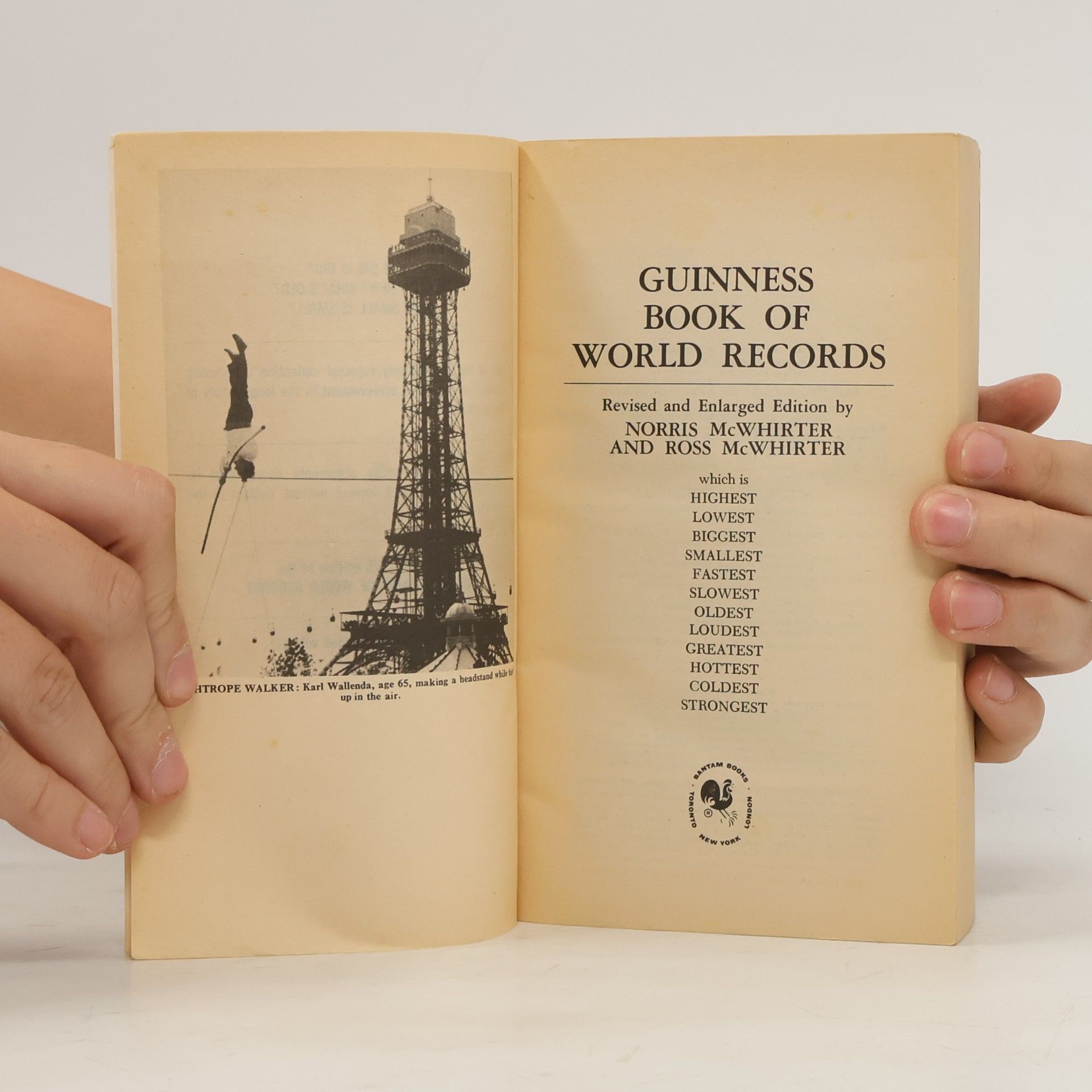 Norris McWhirter The Guinness Book of World Records 1975