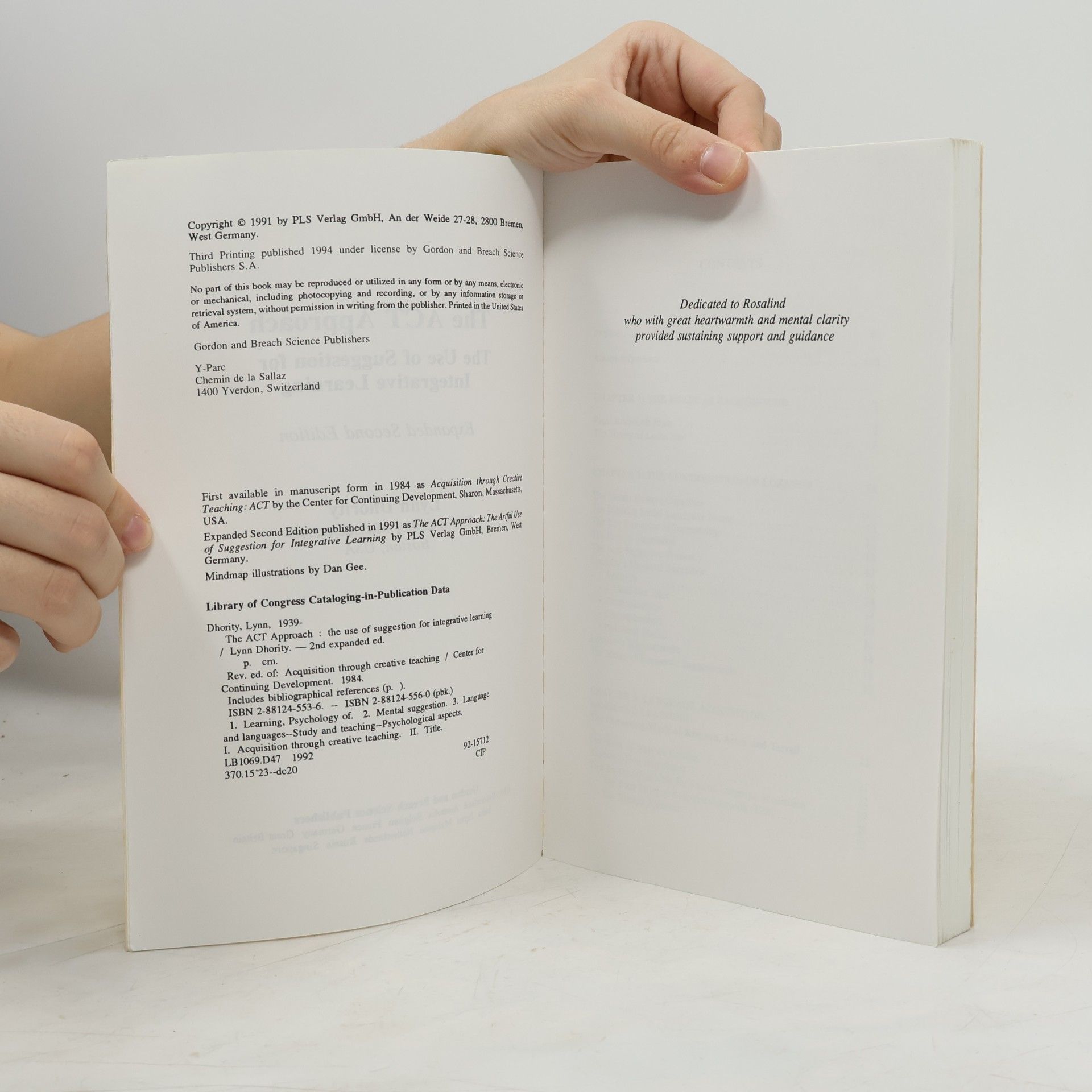 Lynn Dhority The ACT Approach