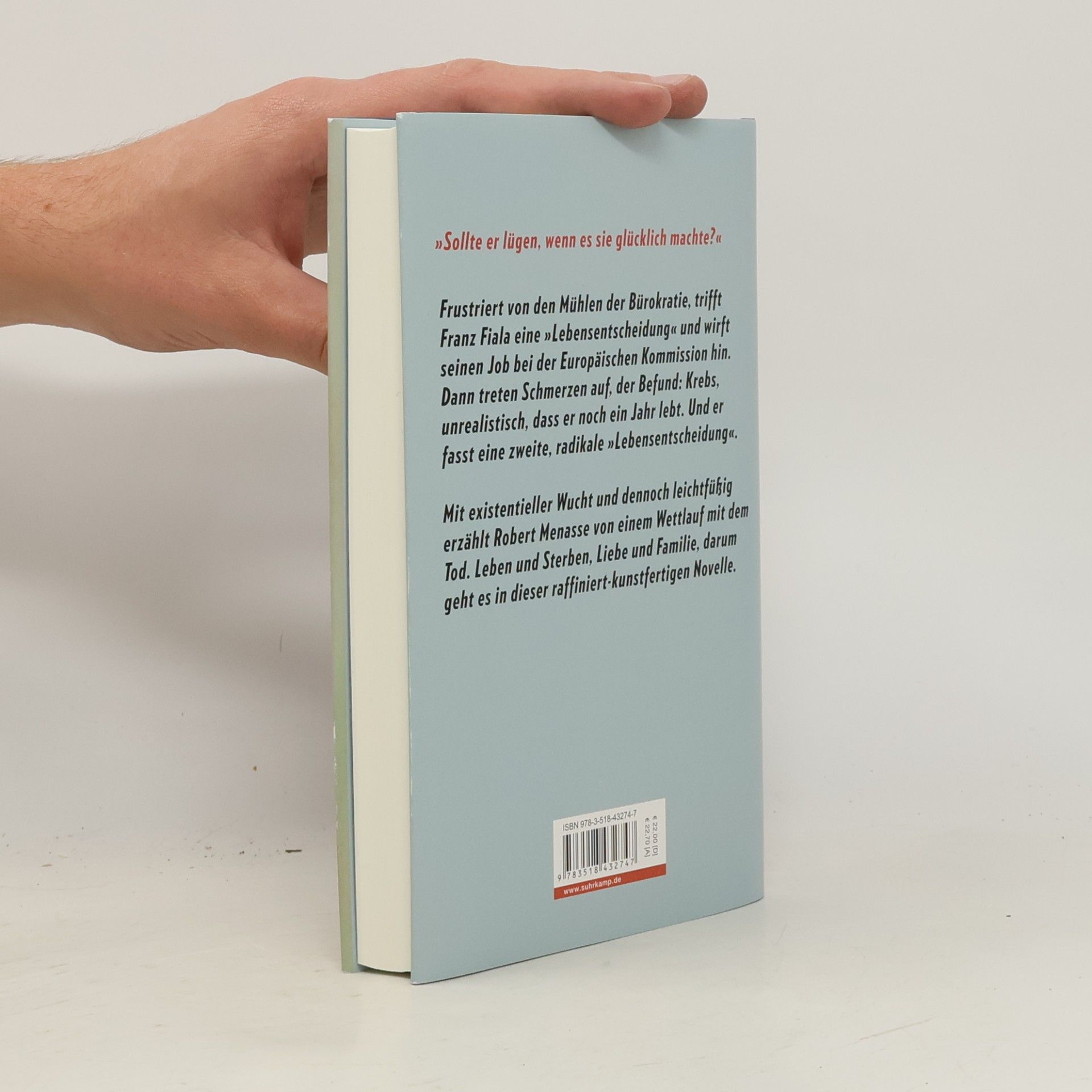 Robert Menasse Die Lebensentscheidung