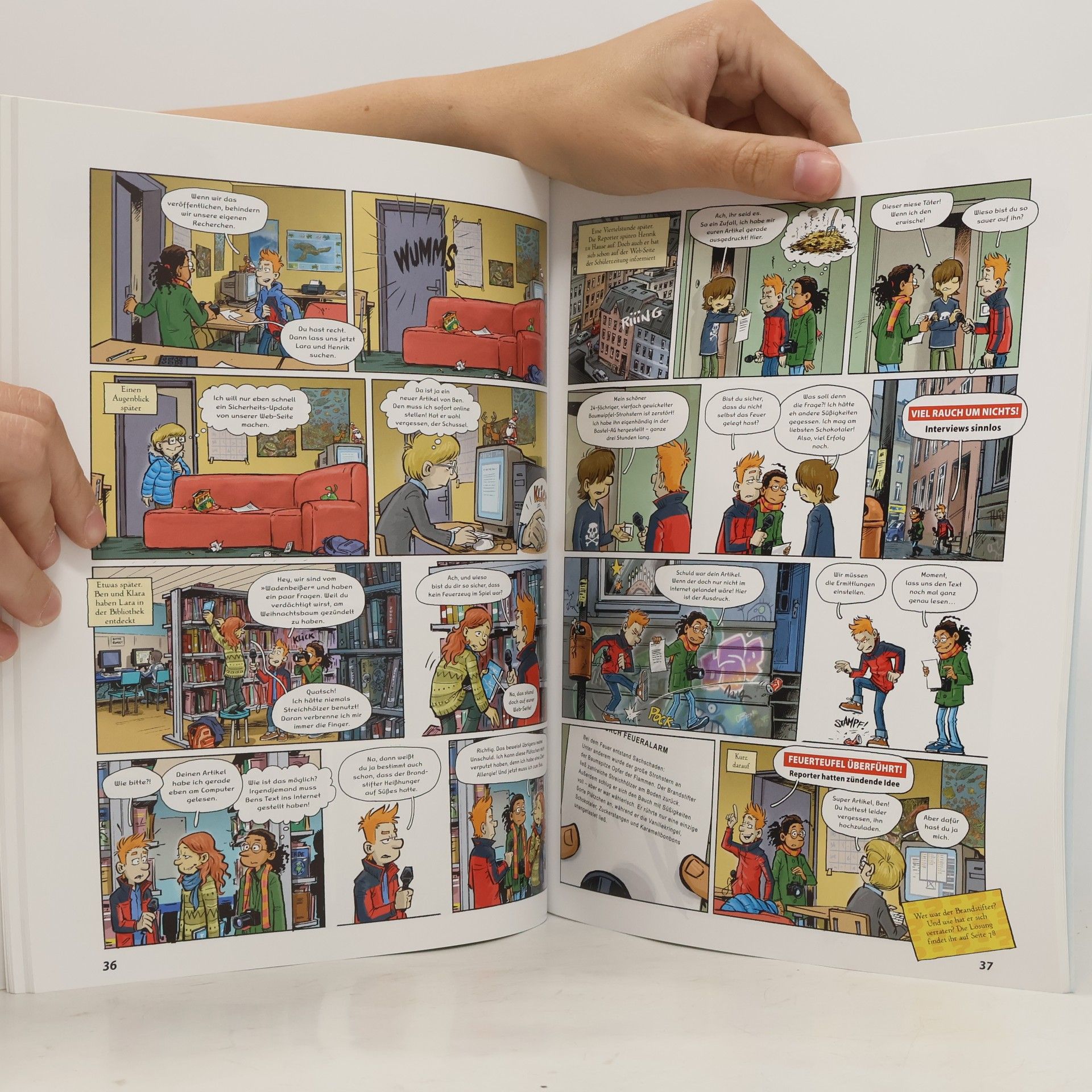 Ina Rometsch Redaktion Wadenbeißer Band 2. Neue Krimi-Comics zum Lesen & Mitraten