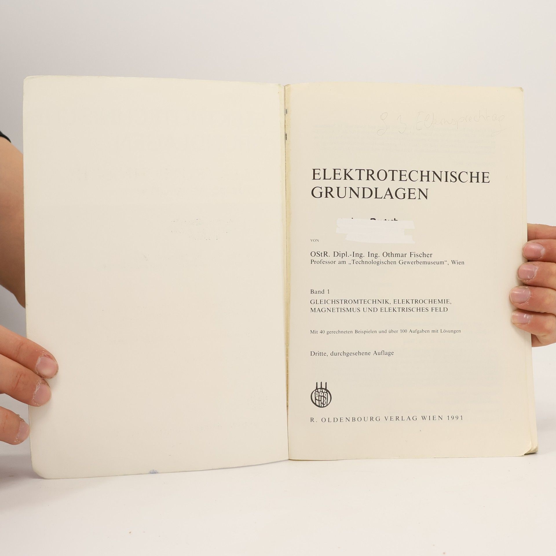 Various authors Elektrotechnische Grundlagen 1