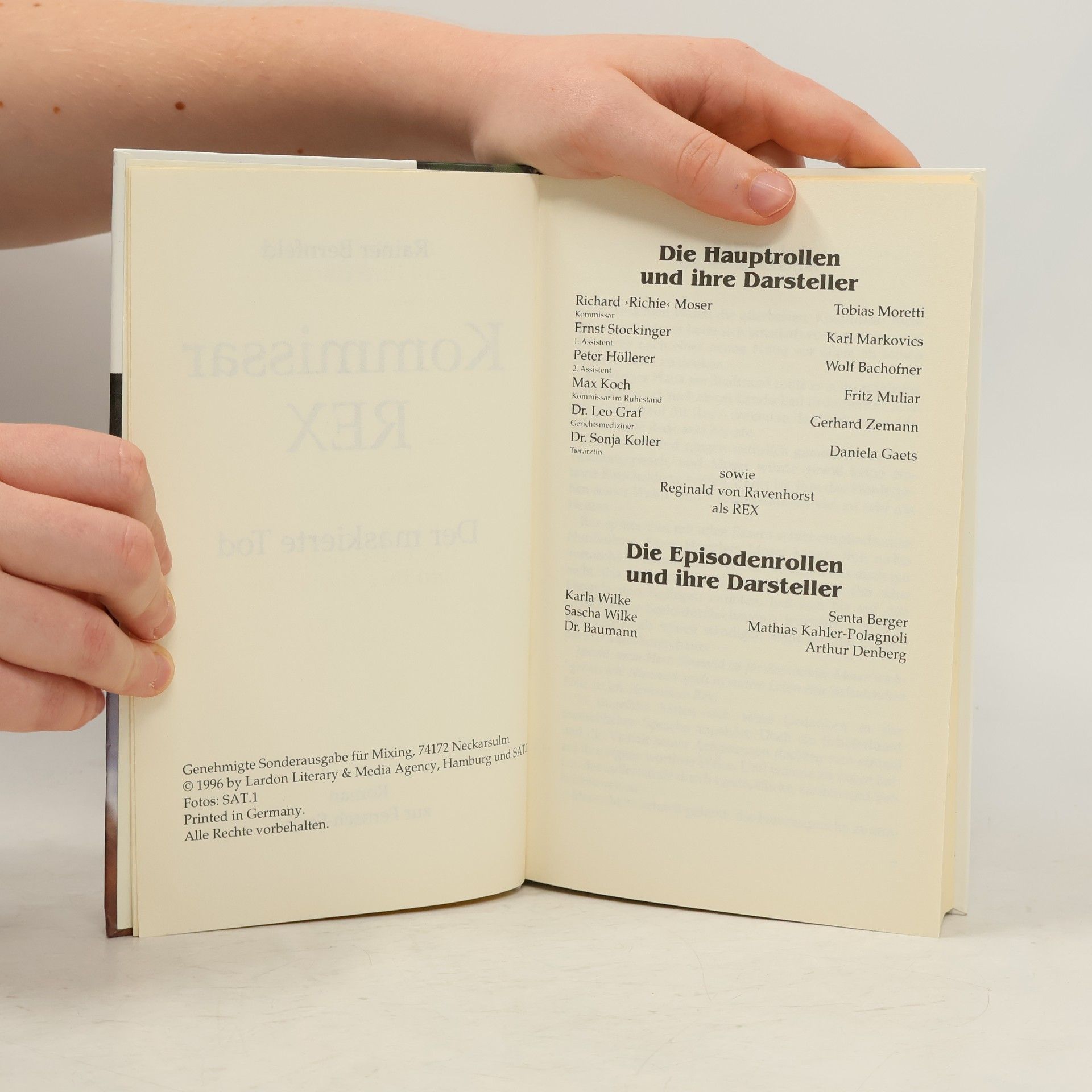 Bernfeld Rainer Kommisar Rex. Der maskierte tod