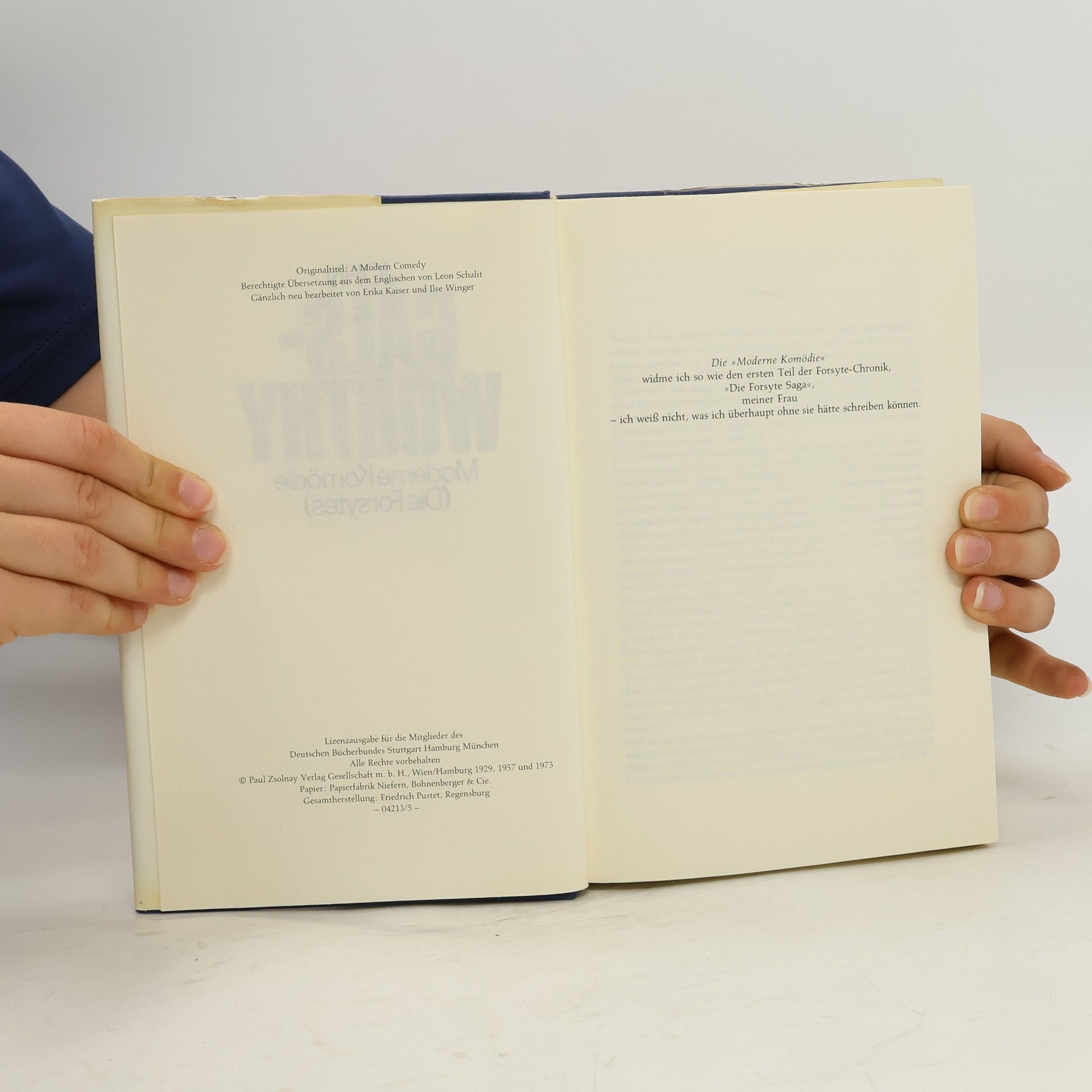 John Galsworthy Moderne Komödie