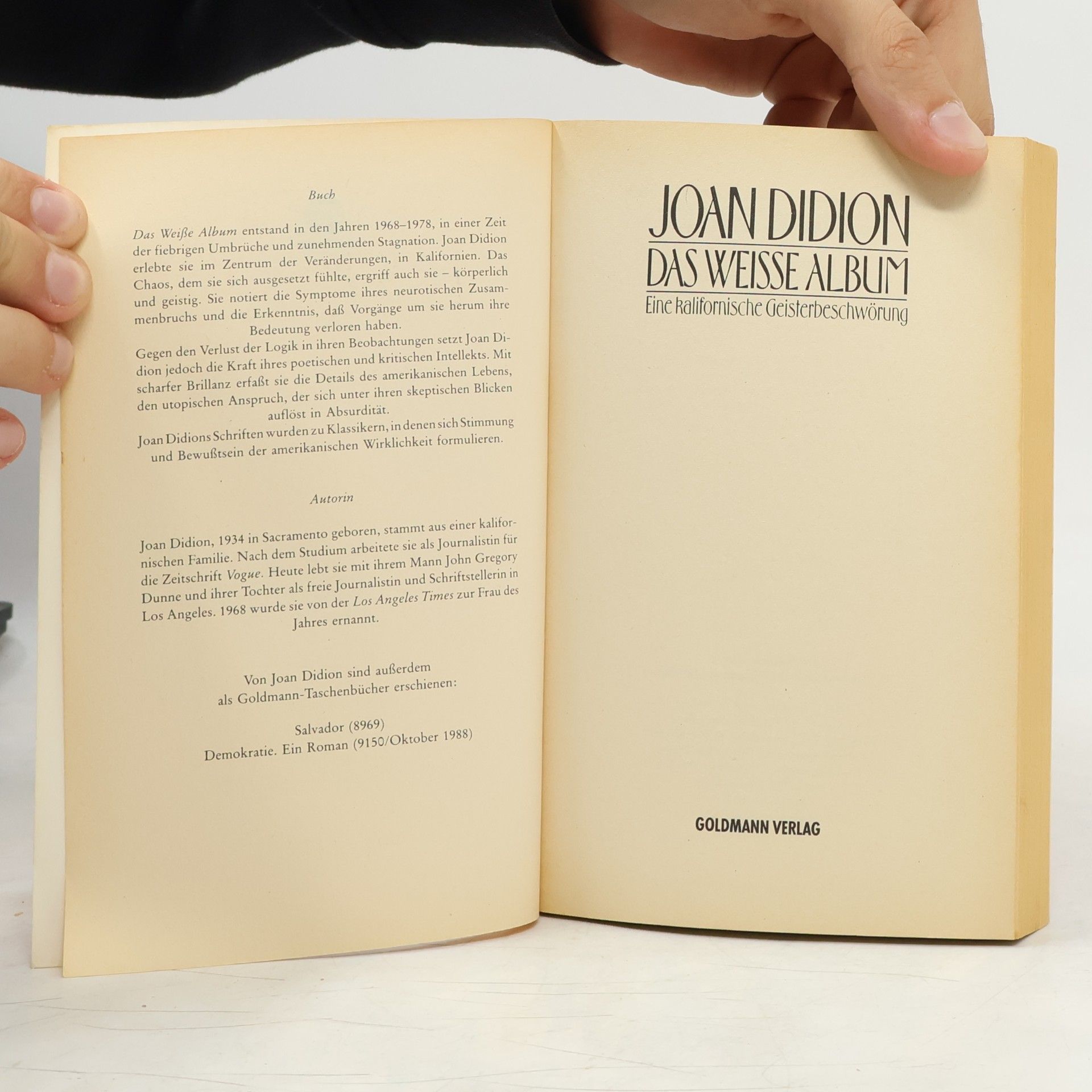 Joan Didion Das weiße Album