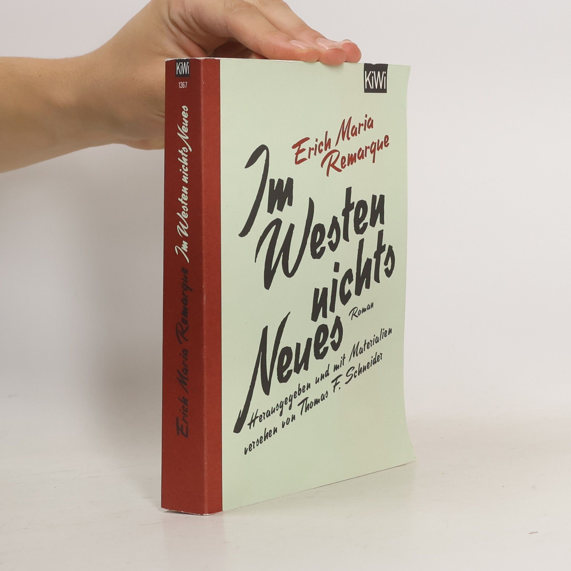 Erich Maria Remarque Im Westen nichts Neues