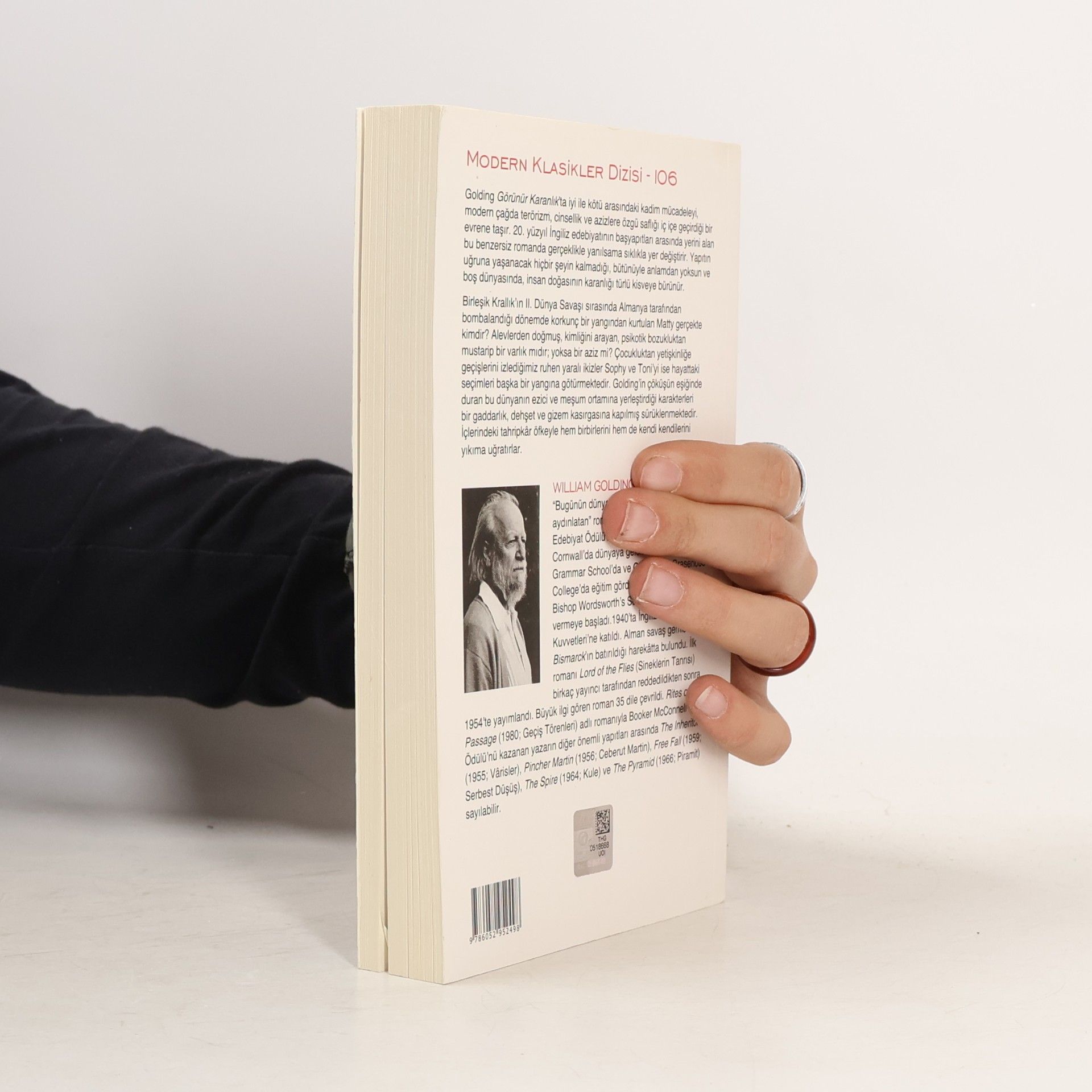 William Golding Modern Klasikler Dizisi - 106: Görünür Karanlık - 6. basım