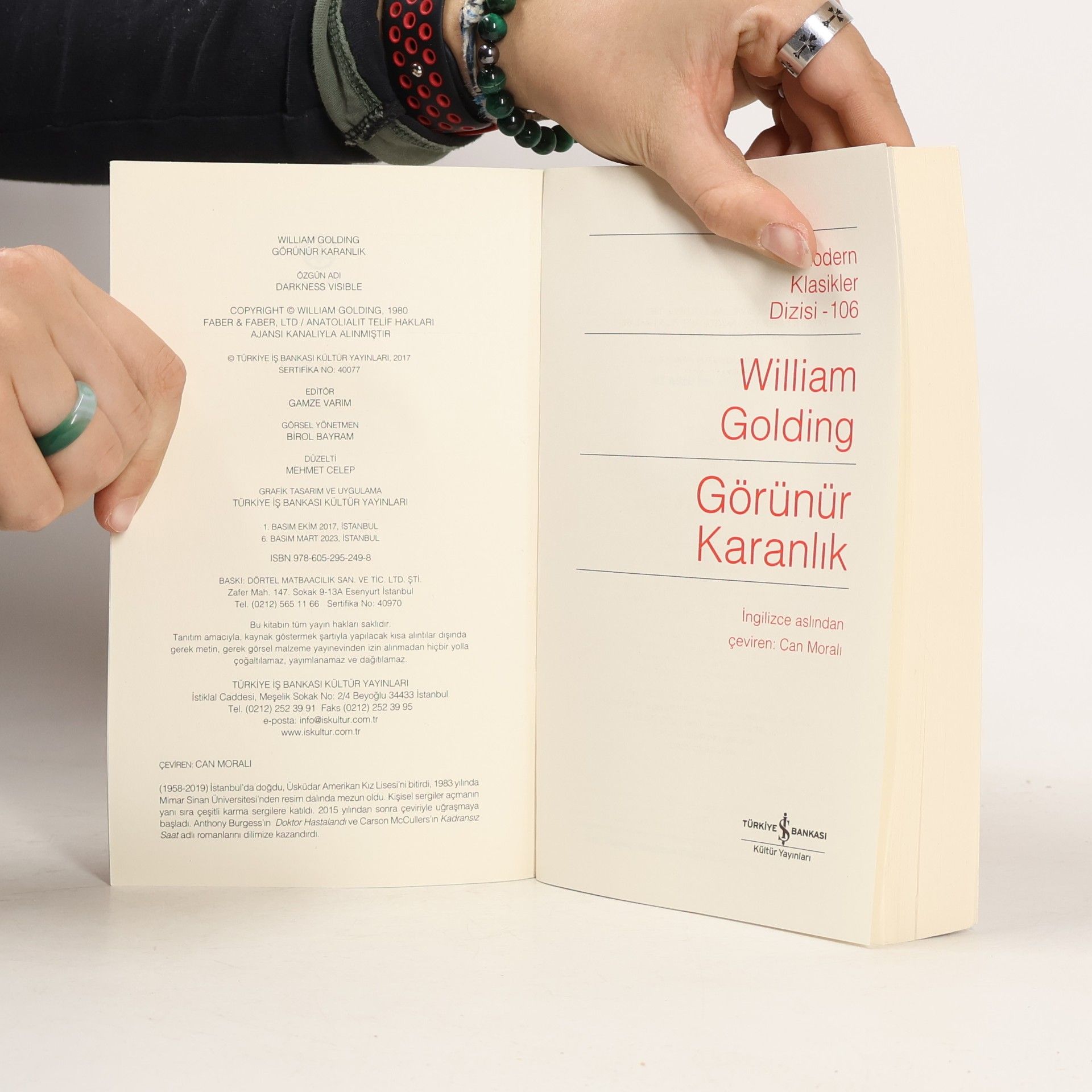 William Golding Modern Klasikler Dizisi - 106: Görünür Karanlık - 6. basım