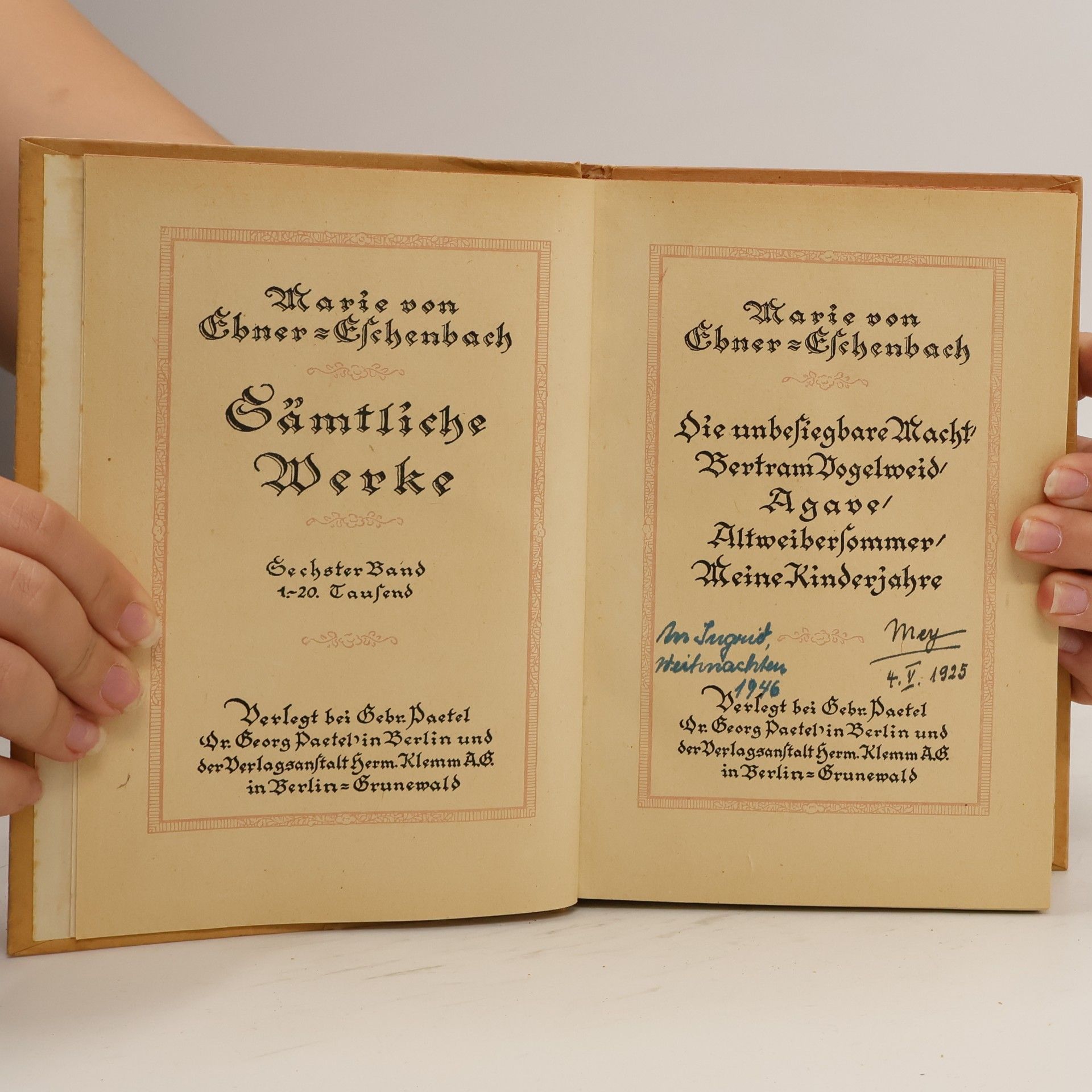 Marie von Ebner-Eschenbach Sämtliche Werke 6