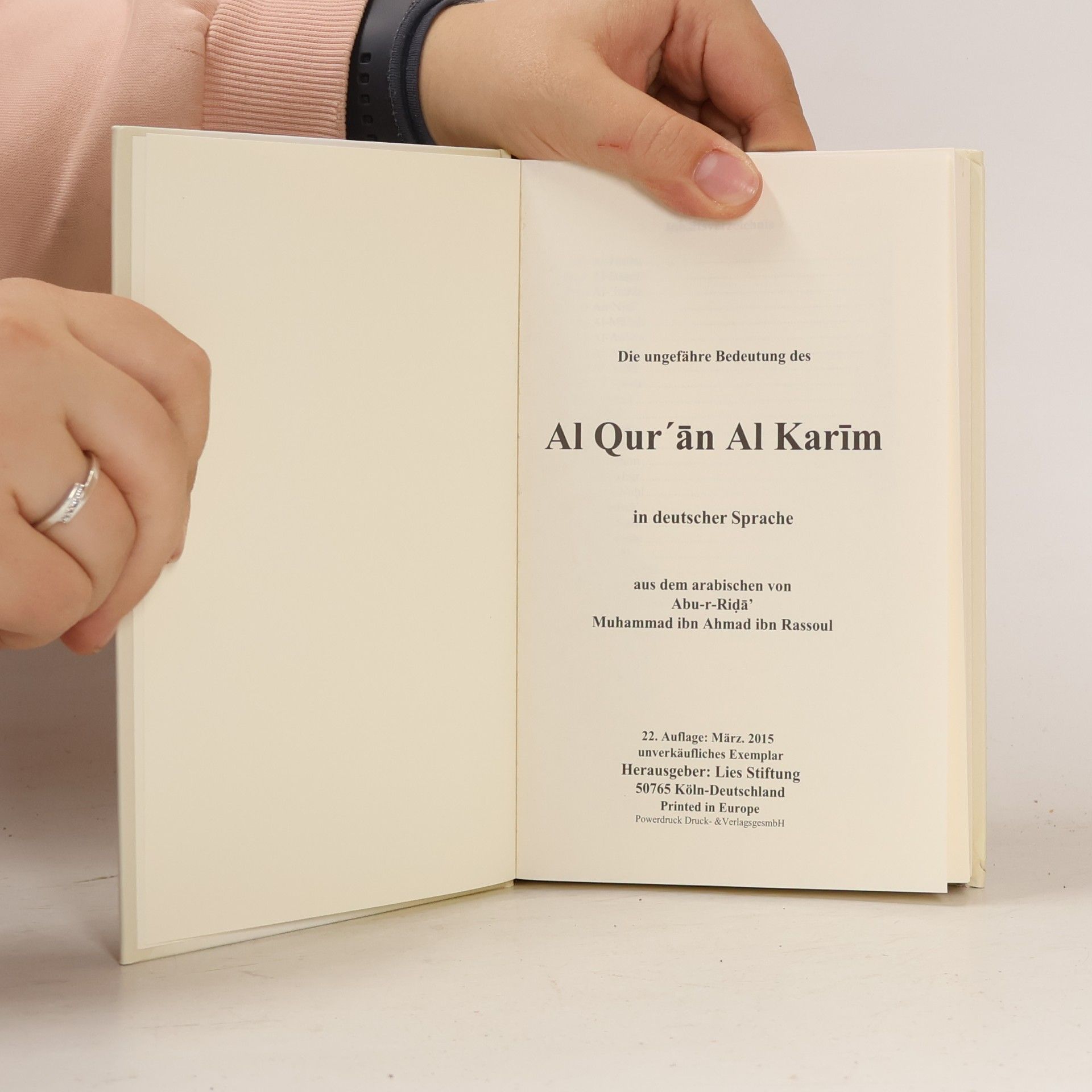 Various authors Der edle Qur'an