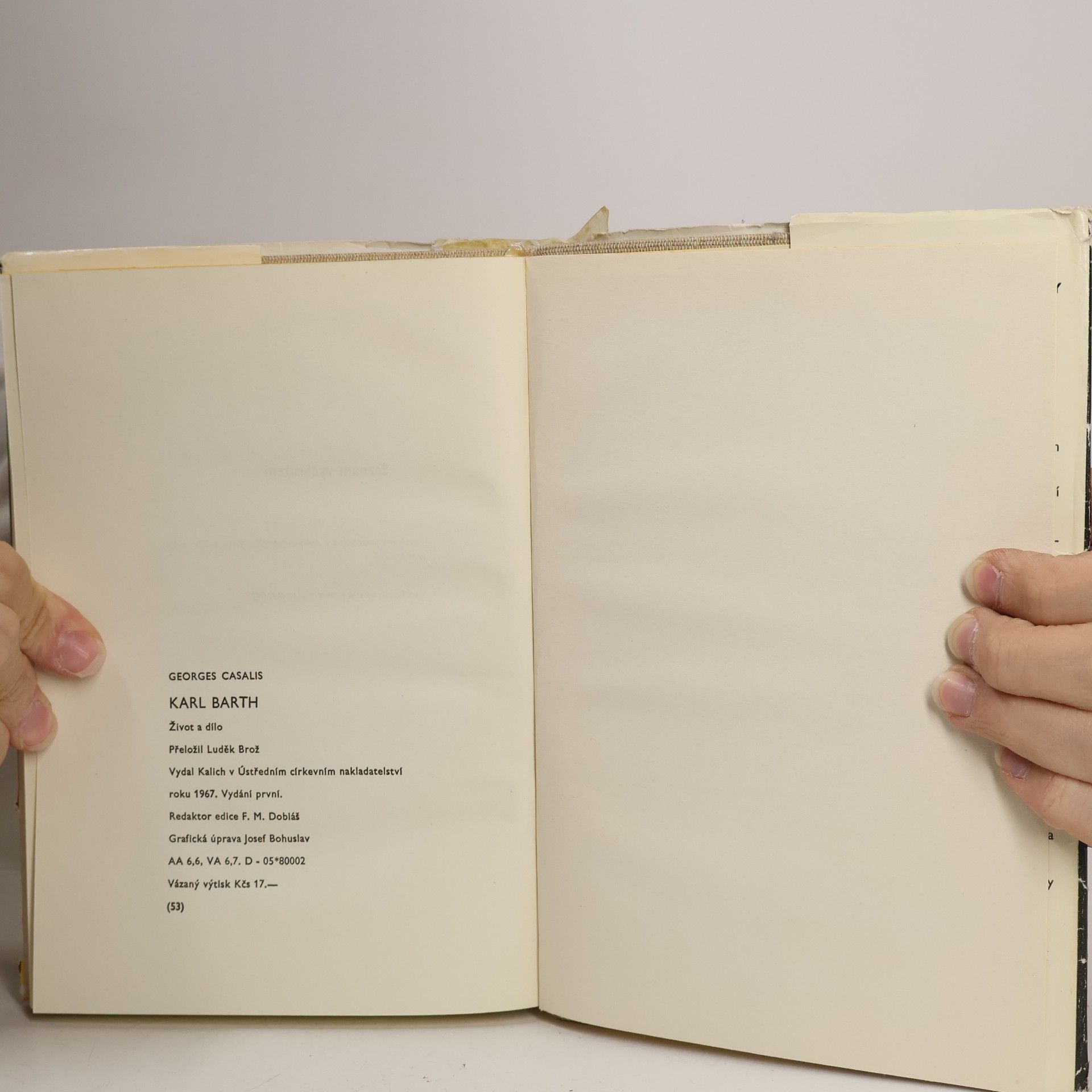 Georges Casalis Karl Barth. Život a dílo