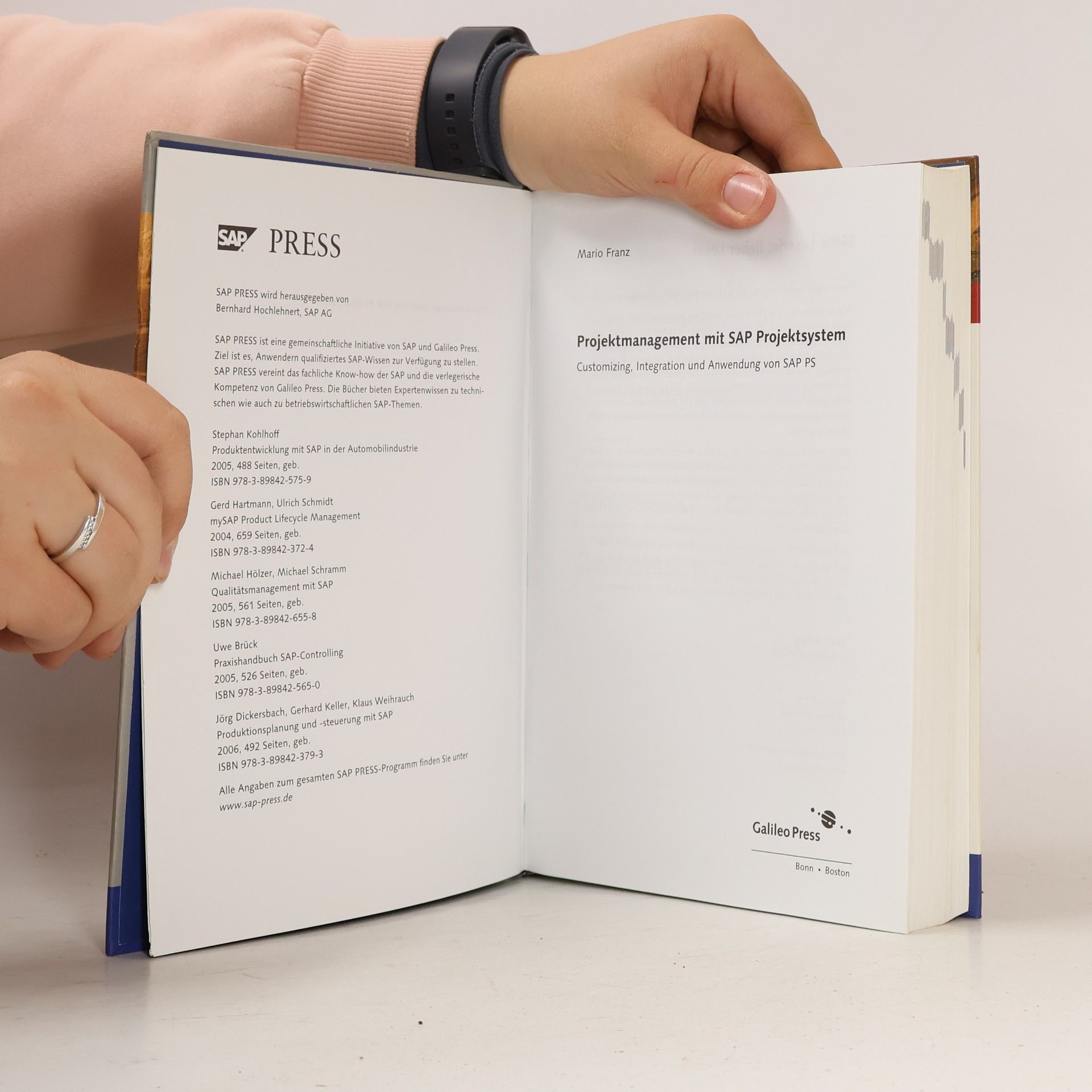 Mario Franz SAP PRESS - 818: Projektmanagement mit SAP Projektsystem