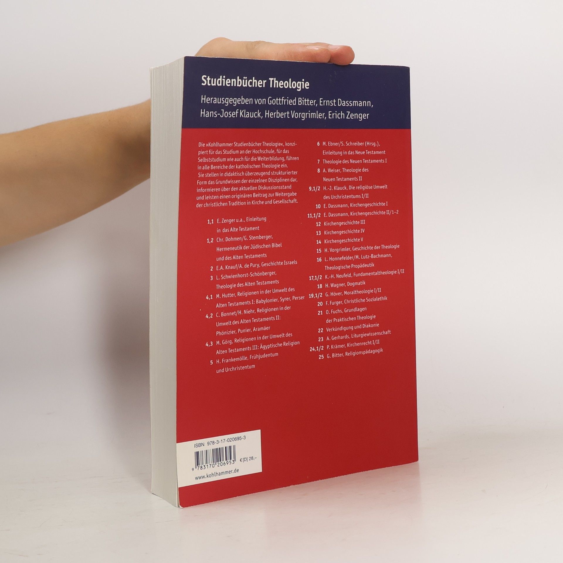 Erich Zenger Kohlhammer Studienbücher Theologie - 1,1: Einleitung in das Alte Testament