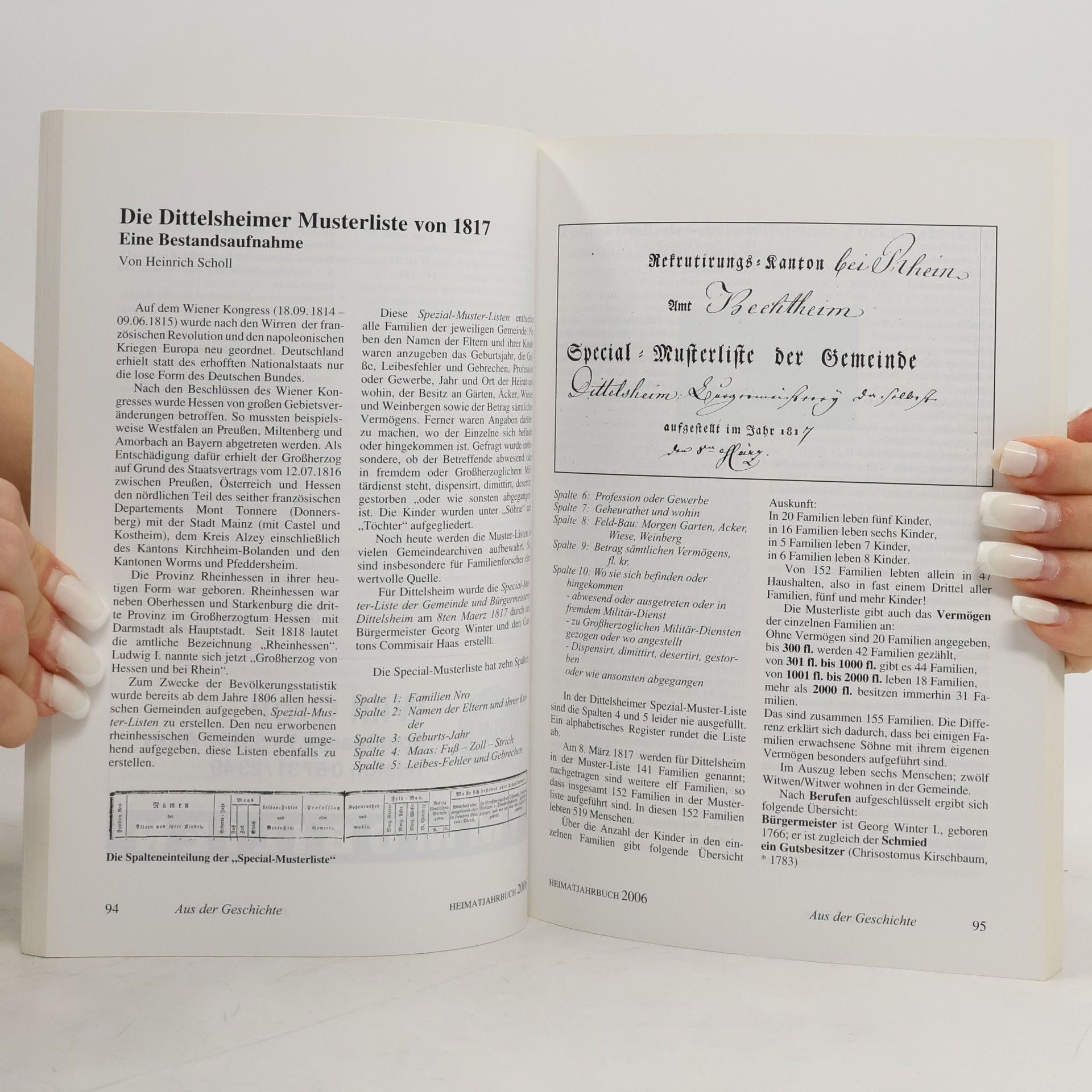Ullrich Huth Heimatjahrbuch 2006 für den Landkreis Alzey-Worms