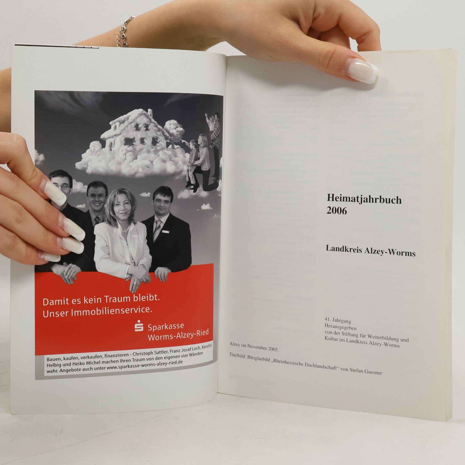 Ullrich Huth Heimatjahrbuch 2006 für den Landkreis Alzey-Worms