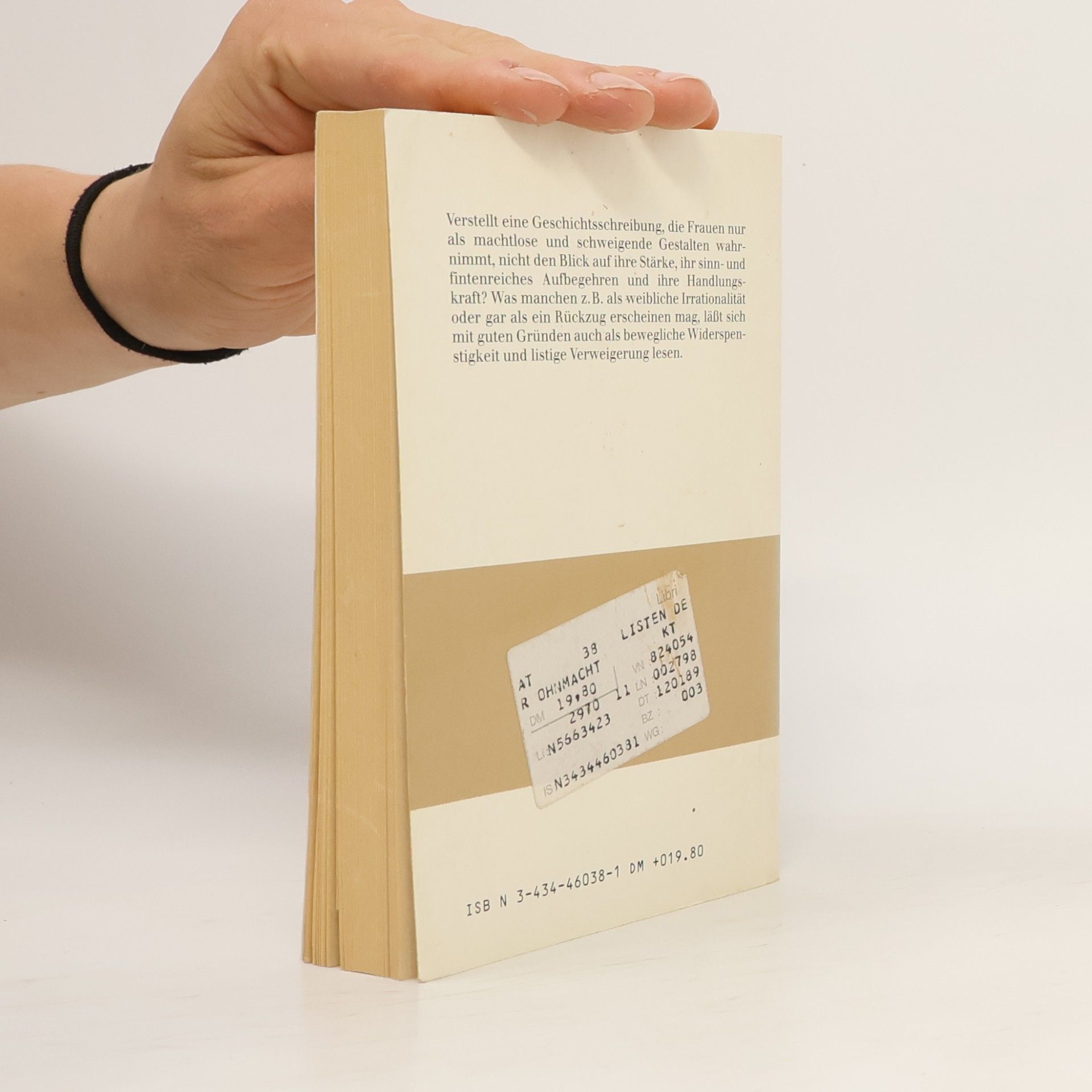 Claudia Honnegger EVA Taschenbücher - 38: Listen der Ohnmacht