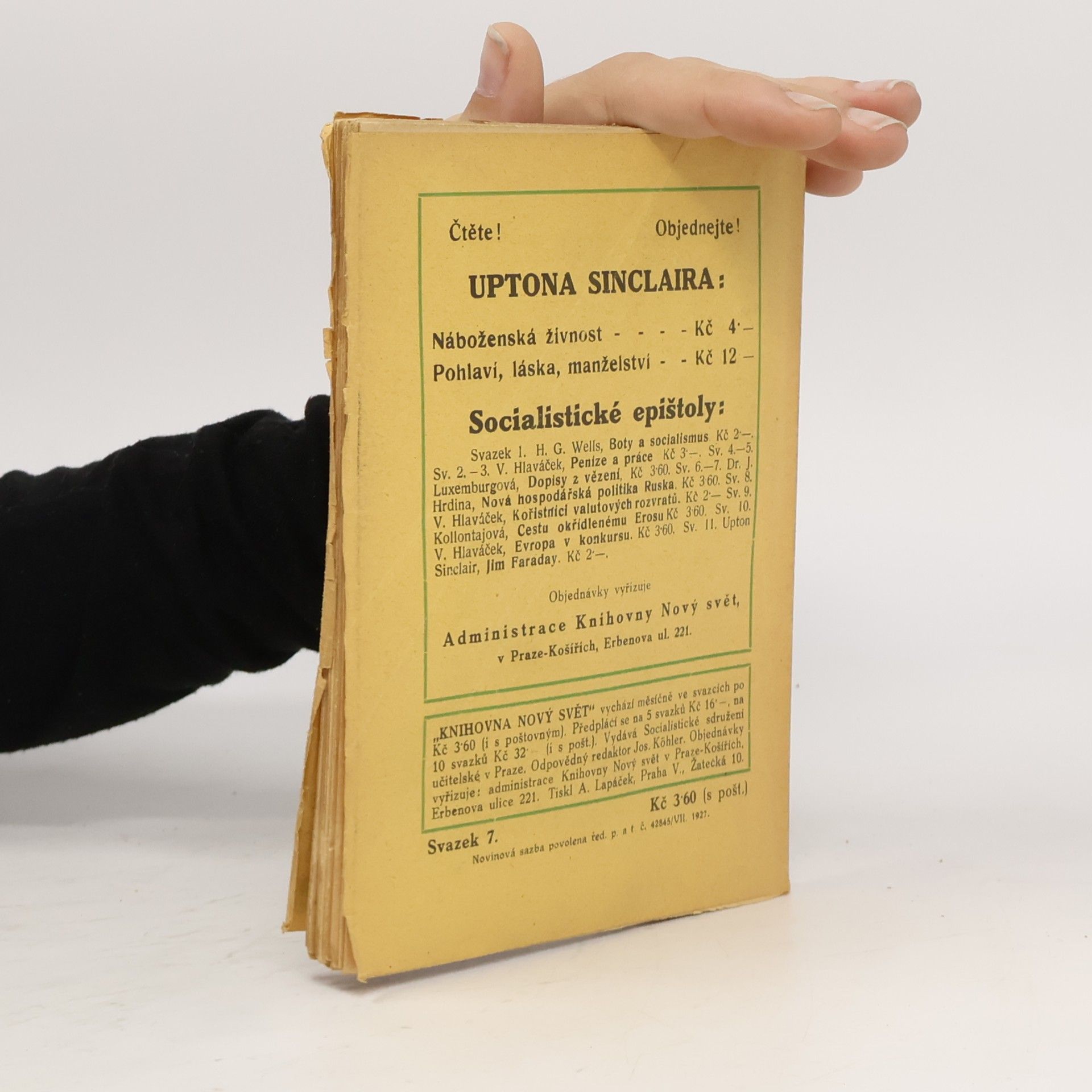 Upton Sinclair Housata II.