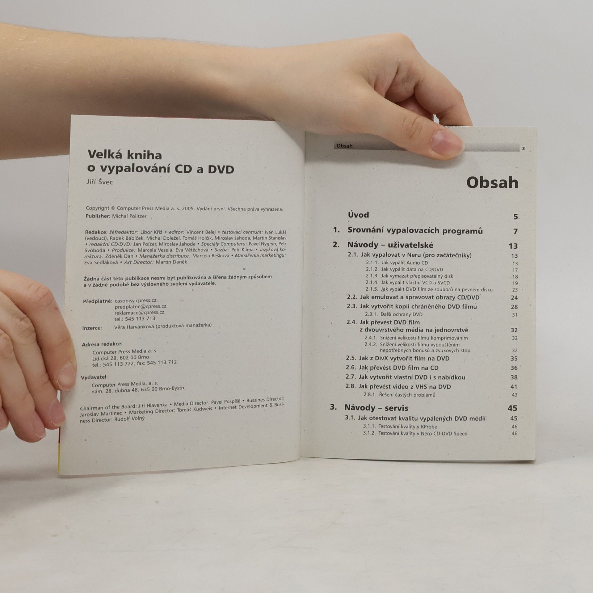 Jiří Švec Velká kniha o vypalování CD a DVD