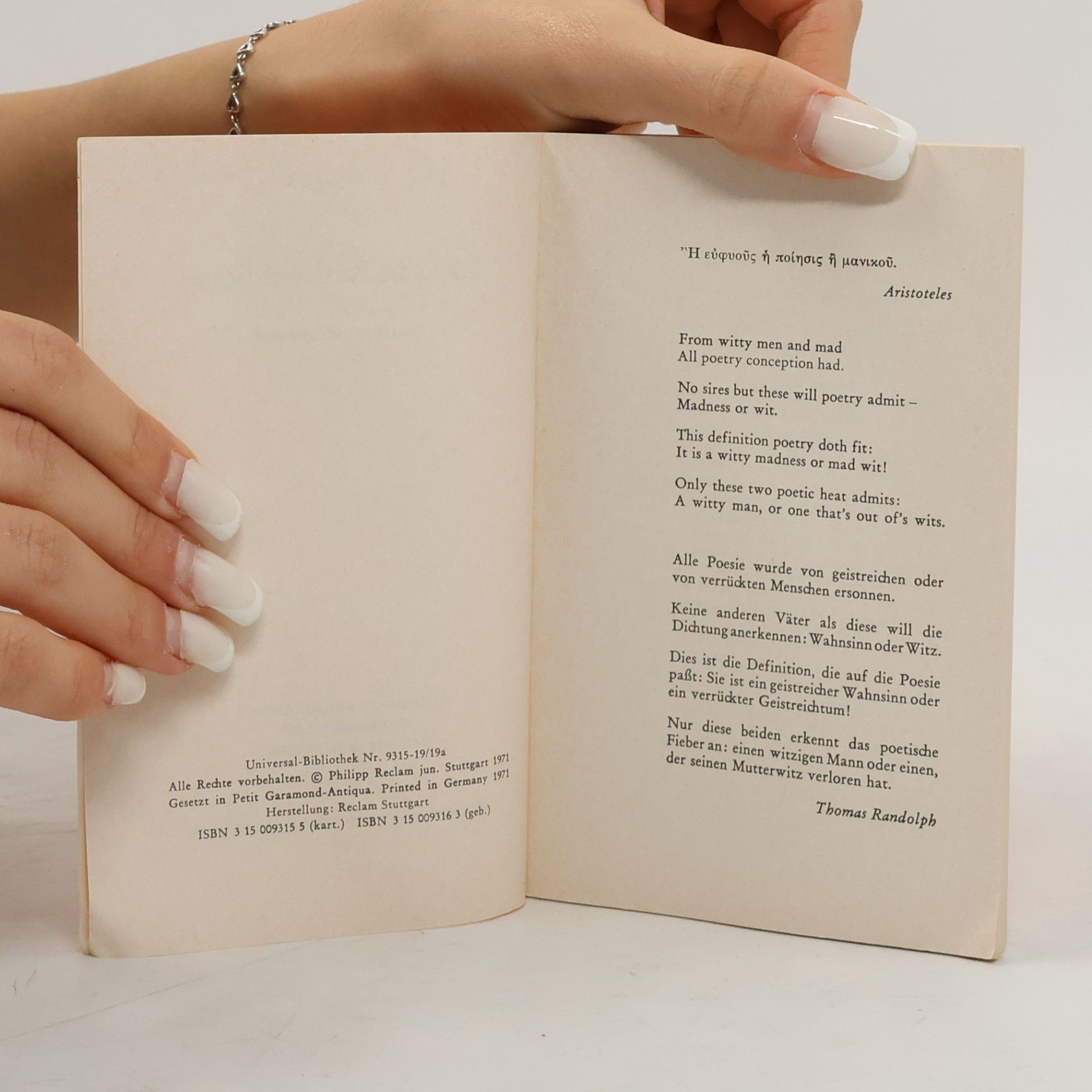 Various authors Englische Barockgedichte