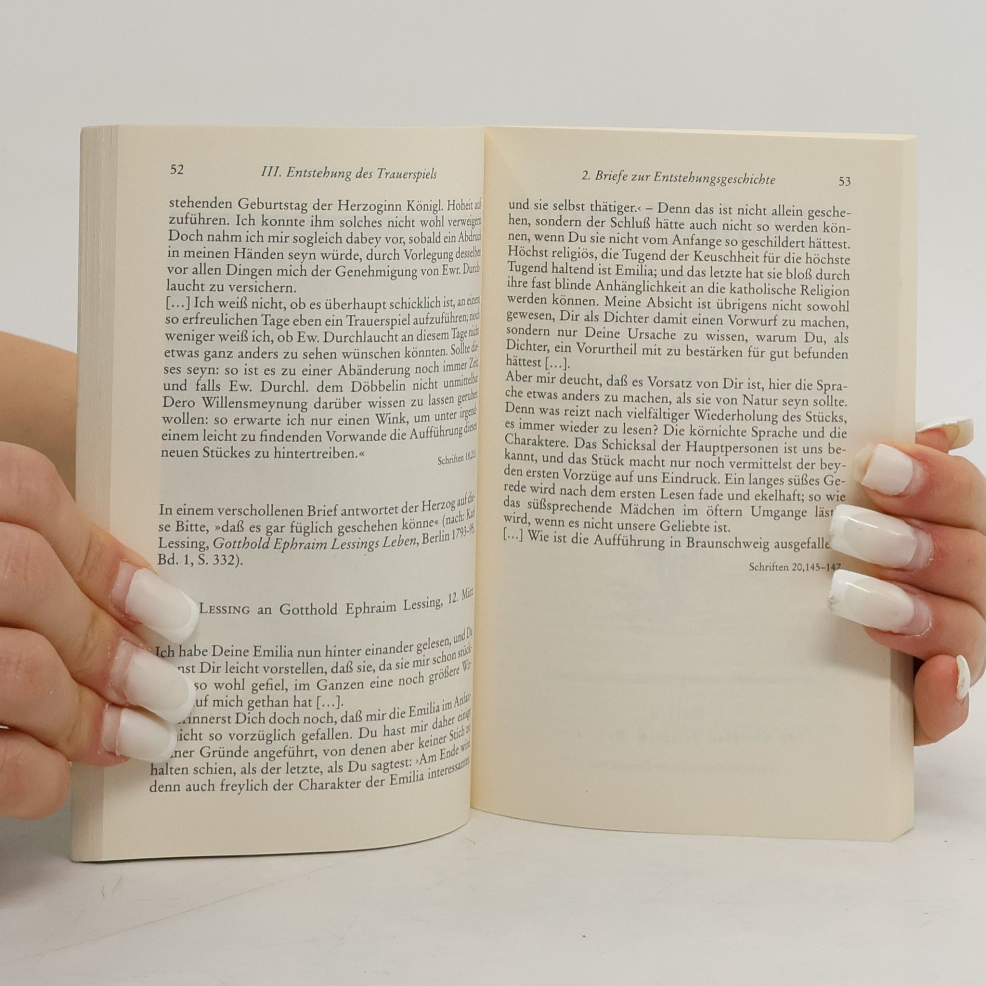 Gesa Dane Gotthold Ephraim Lessing, Emilia Galotti