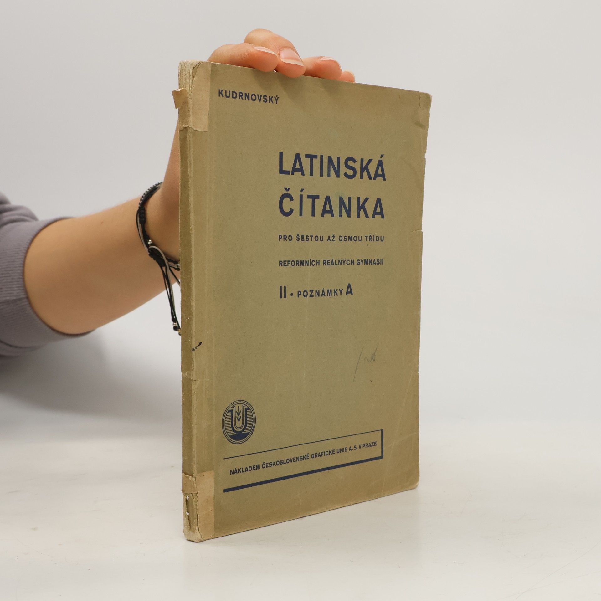 Kudrnovský Antonín Latinská čítanka II. Poznámky A