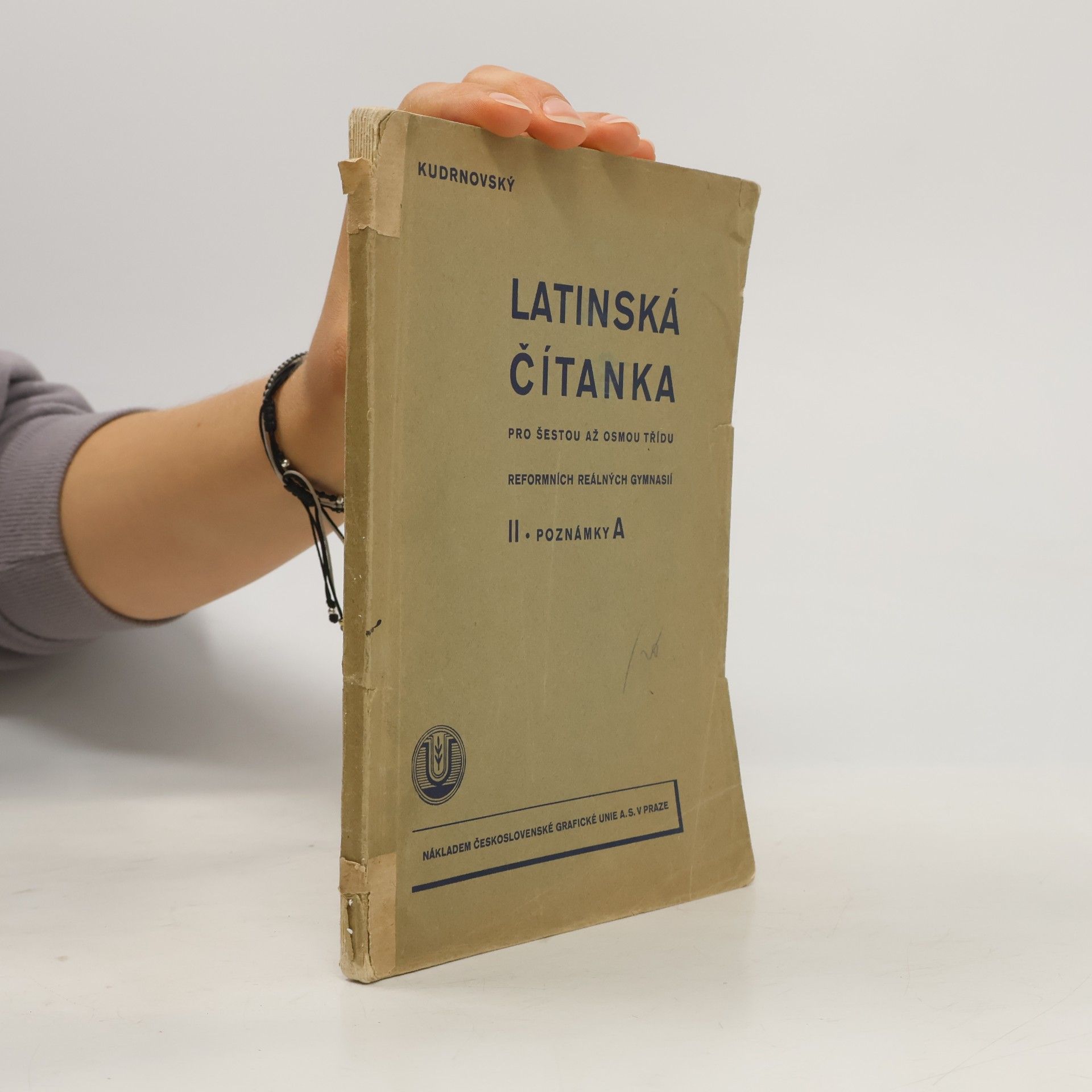 Kudrnovský Antonín Latinská čítanka II. Poznámky A