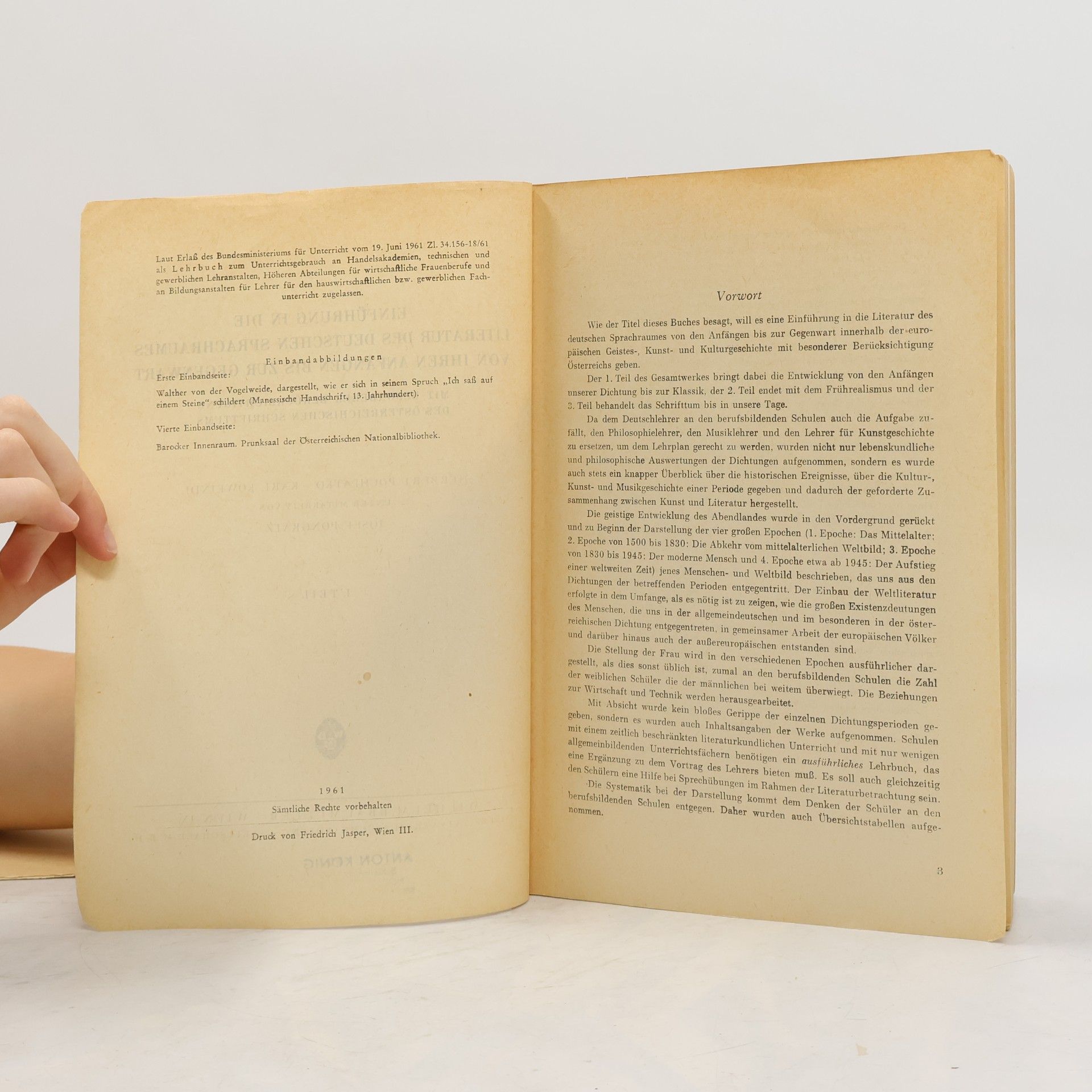 Herbert Pochlatko Einführung in die Litaratur des Deutschen Sprachraumes