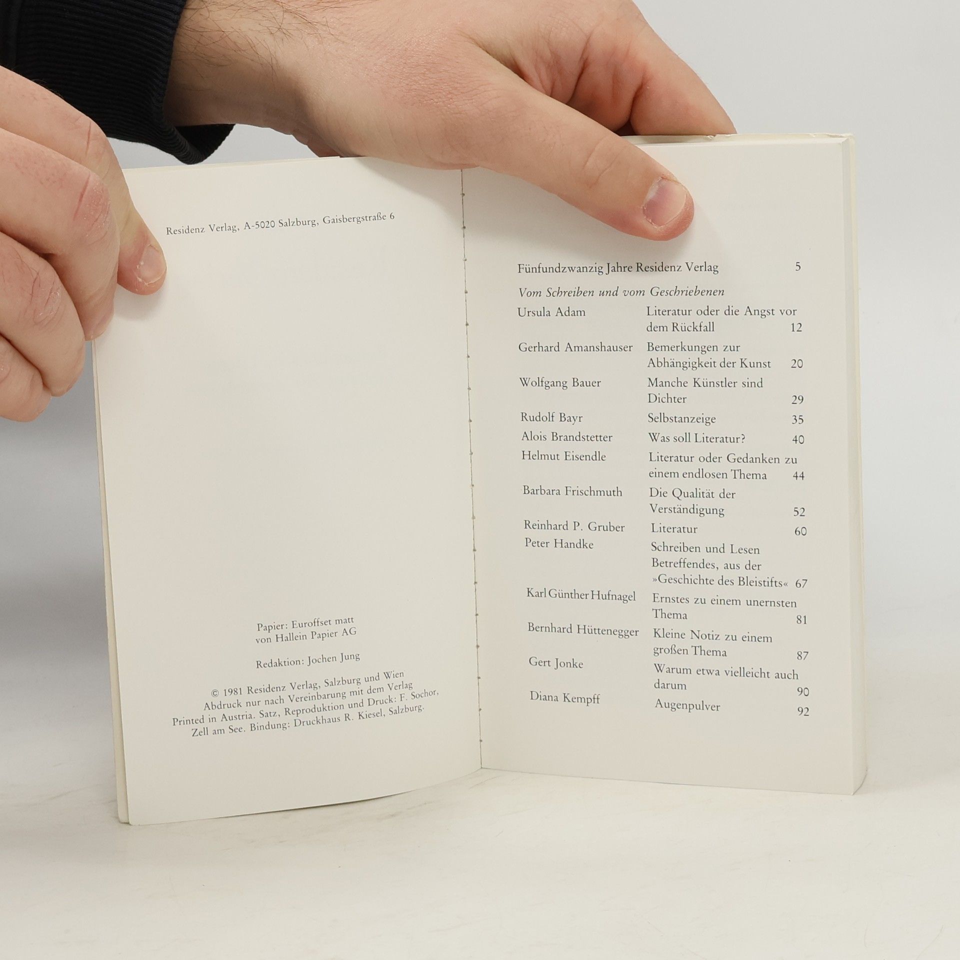 Jochen Jung Zeitgenössische Literatur. Literatur für Zeitgenossen