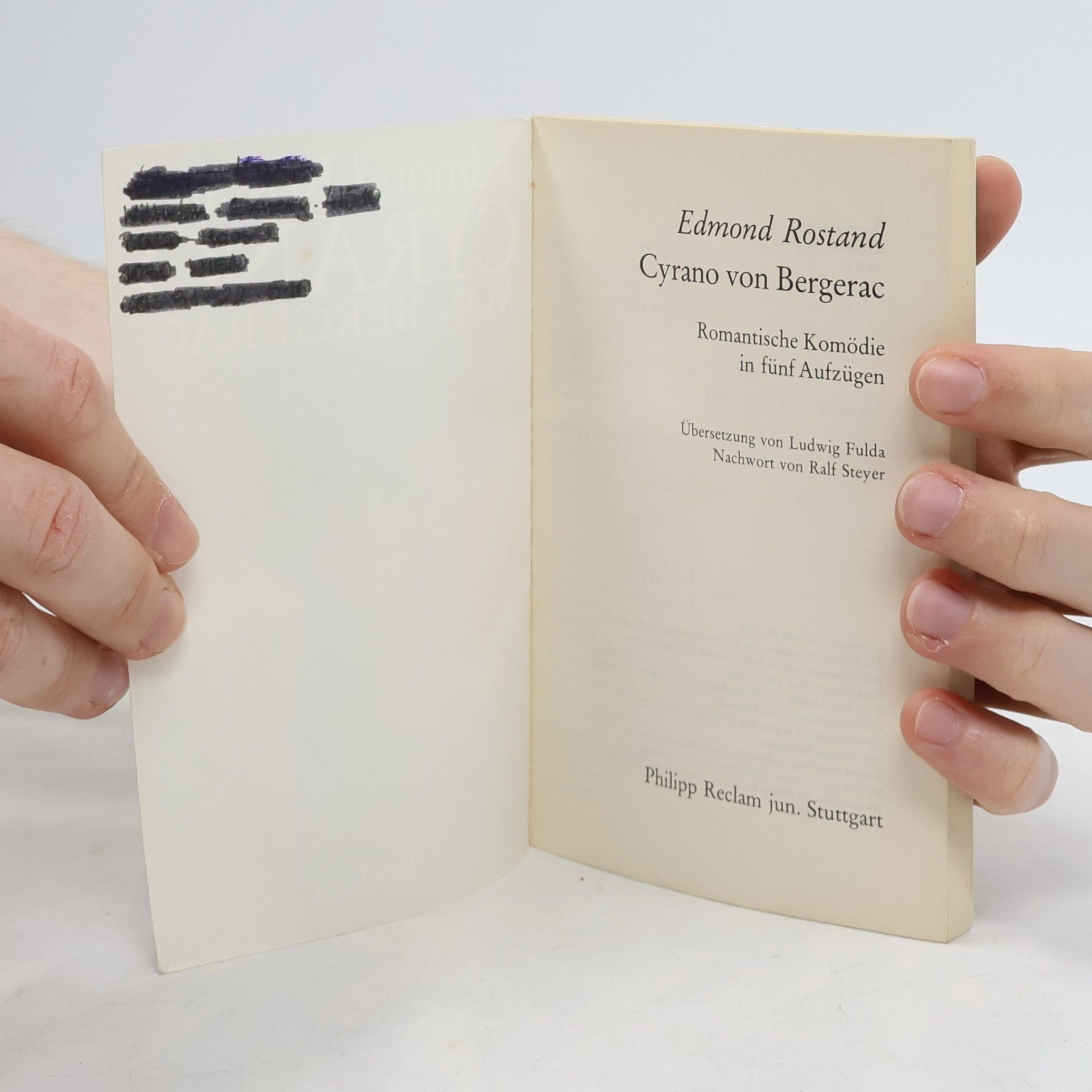 Edmond Rostand Cyrano von Bergerac