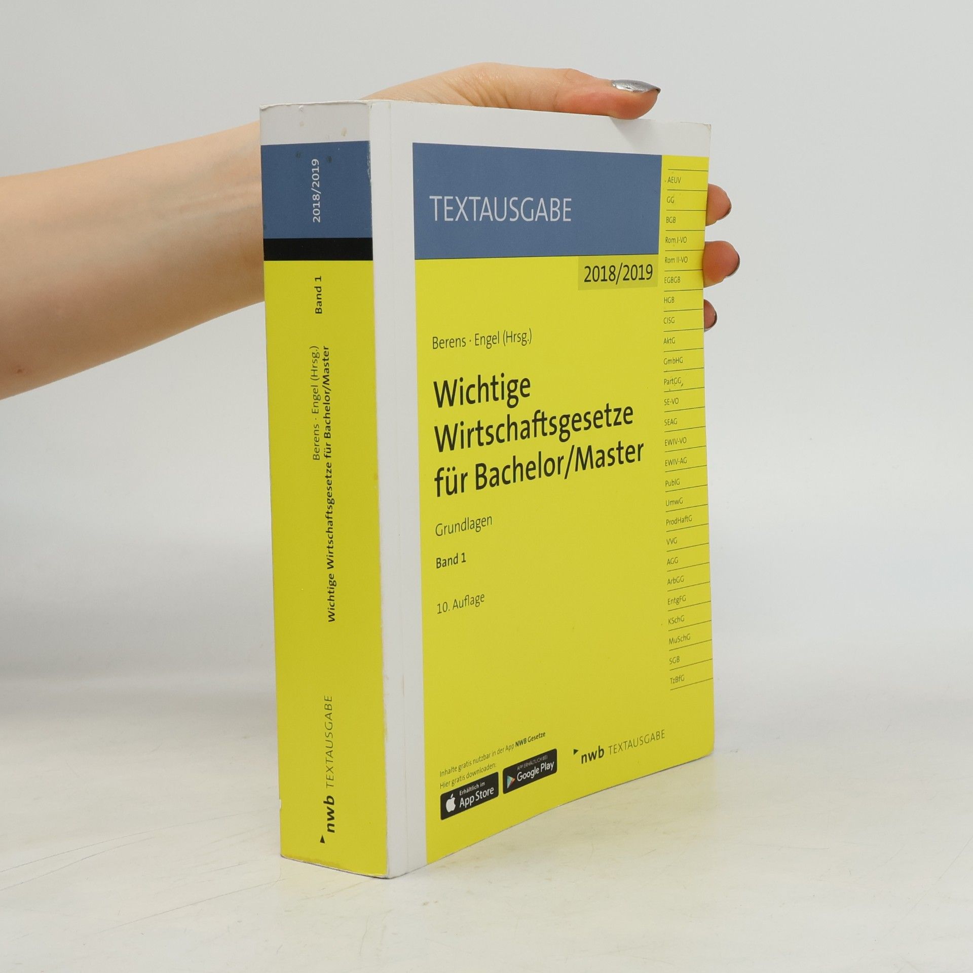 Berens Wichtige Wirtschaftsgesetze für Bachelor, Master