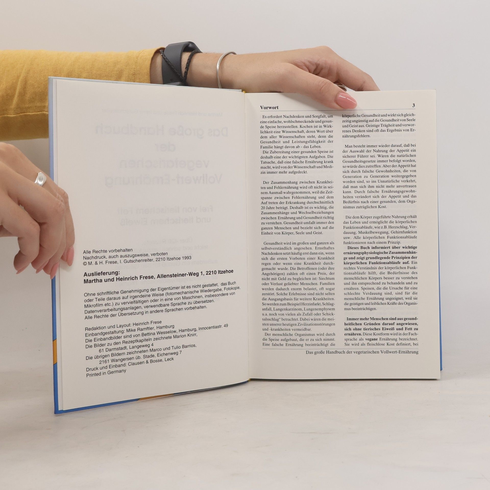 Martha Frese Das grosse Handbuch der vegetarischen Vollwert-Ernährung