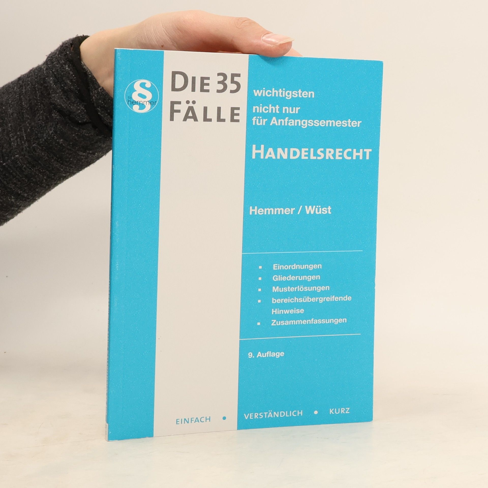 Karl-Edmund Hemmer Die 35 wichtigsten Fälle Handelsrecht